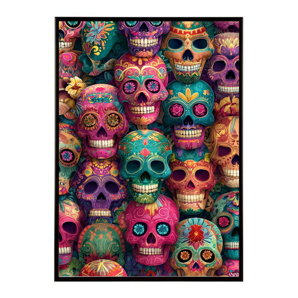 楽天市場】メキシカンスカル ポスターの通販