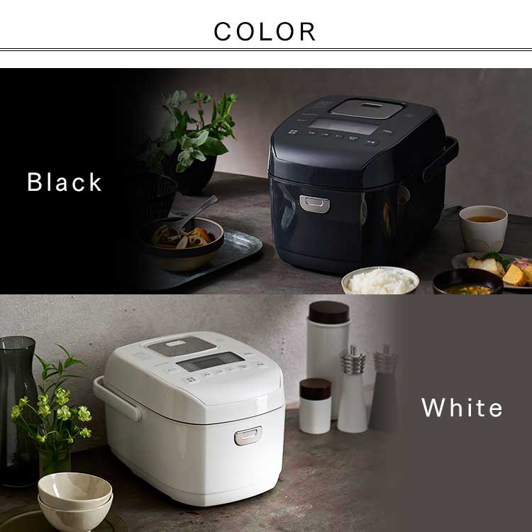楽天市場】【公式】炊飯器 5.5合 一人暮らし 圧力IHジャー RC-PDA50