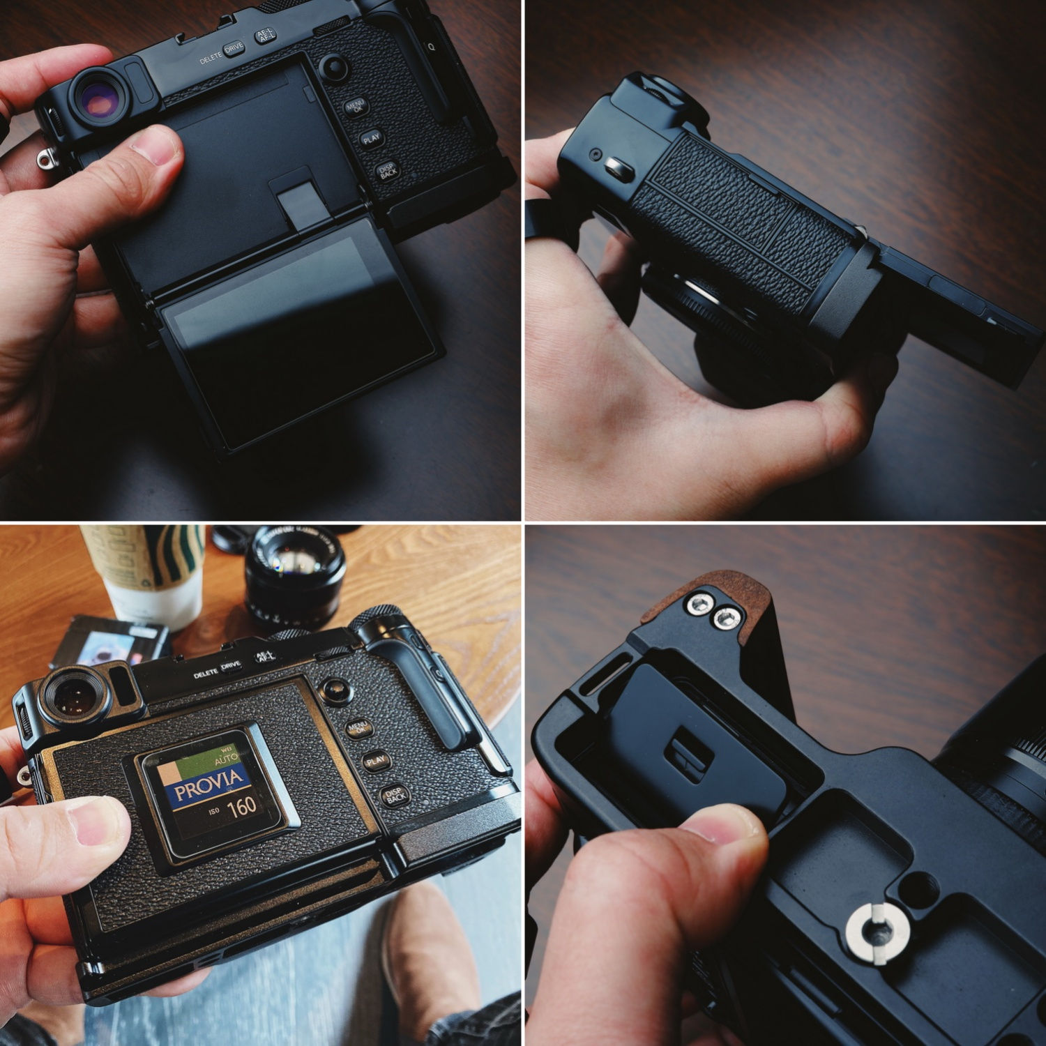 楽天市場】FUJIFILM X-pro3 専用 ハンドグリップメタル 檀木材