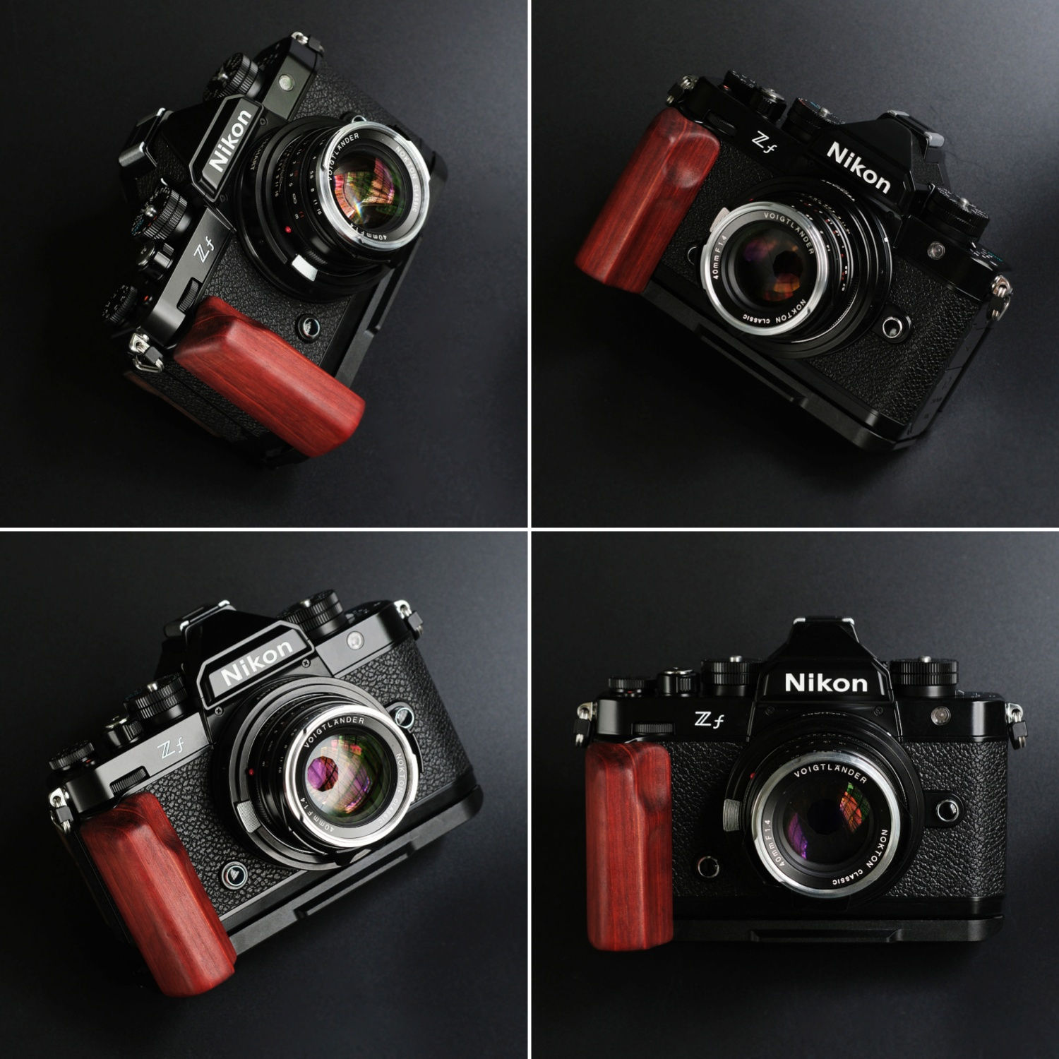 楽天市場】Nikon ZF 専用 ハンドグリップメタル 檀木材 ハンドメイド