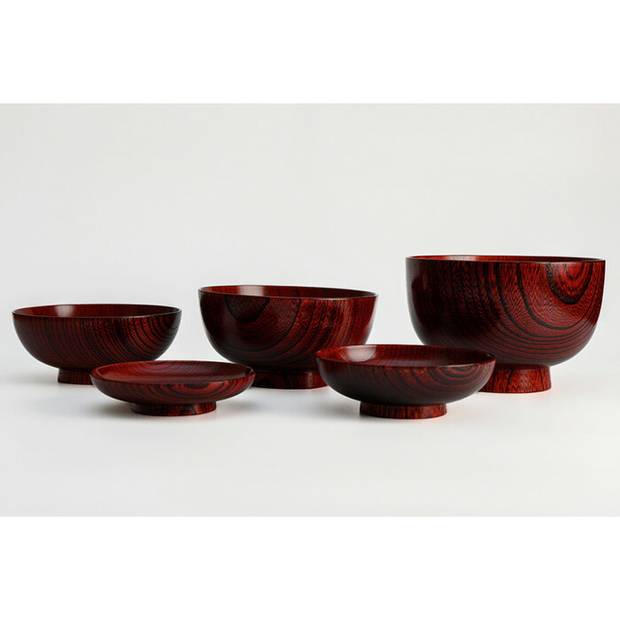 楽天市場】応量椀 5つ組 欅｜（日本製）木製漆塗りお椀セット (応量噐