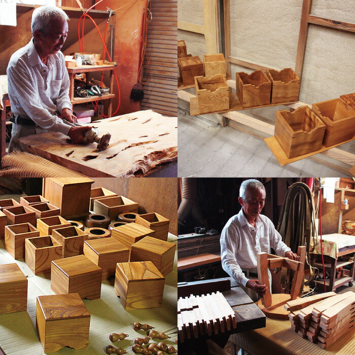 楽天市場】【送料無料】高橋工芸 屋久杉で作った【小物入れ(3段