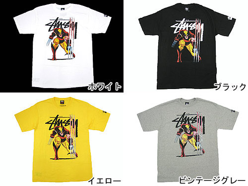 楽天市場】ステューシー STUSSY×MARVEL COMICS Wolverine Tシャツ 半袖