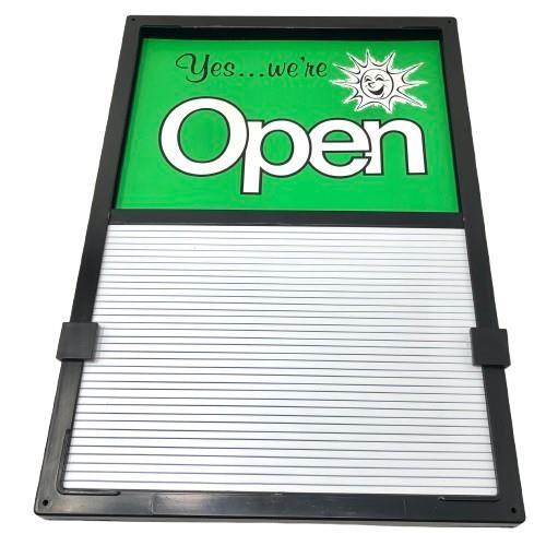 楽天市場】OPEN CLOSES グリーン サインプレート 文字盤付き オープン