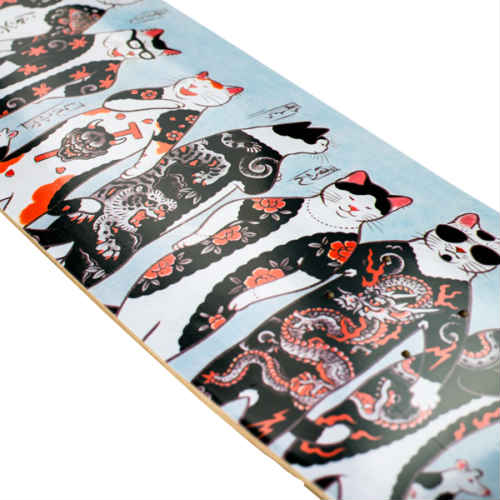 楽天市場】MONMON CATS Gang Cat Skate Deck 8.5