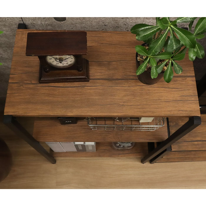 楽天市場】ラック 3段 ヴィンテージ風 幅50 奥行30 高さ77.5cm