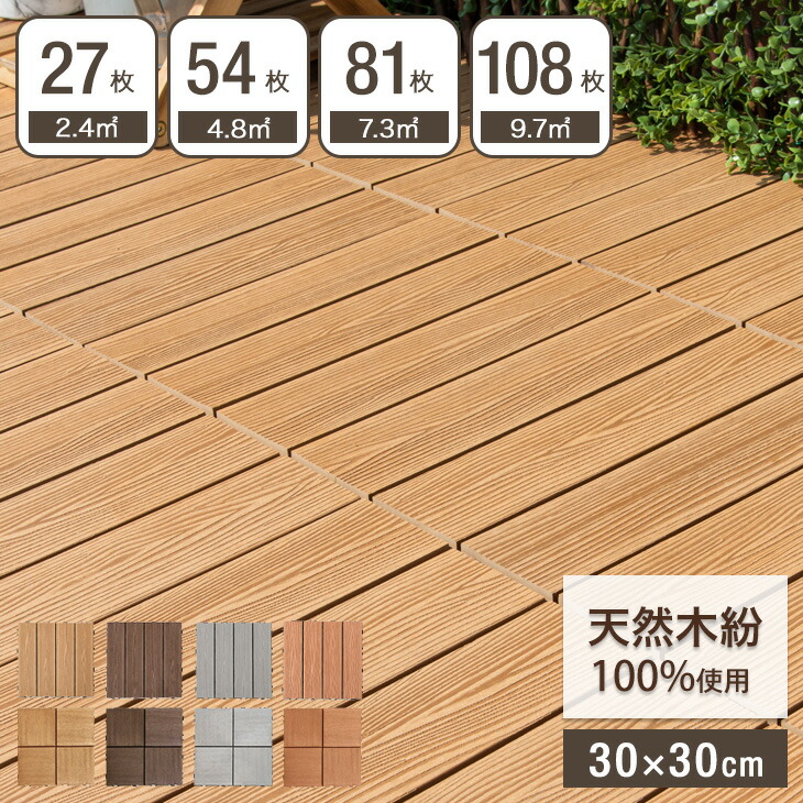 楽天市場】楽天1位 超高耐久800kg 人工木 ウッドパネル 天然木粉 9枚
