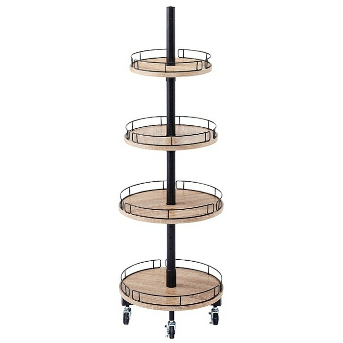 楽天市場】【5%OFFクーポン有り！3月6日限り】ラウンドタワー什器 4段