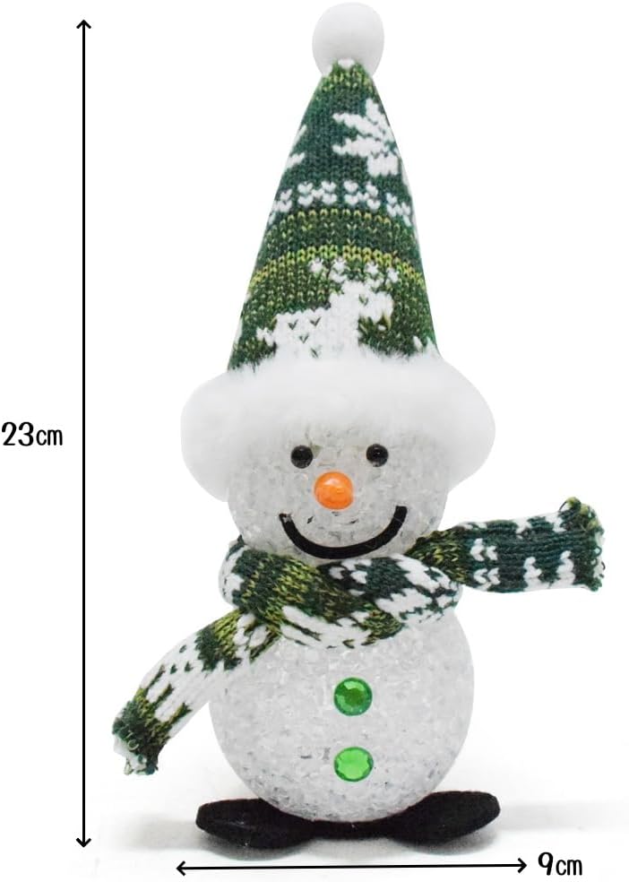 楽天市場】置物ライト 卓上 ライト クリスマス飾り スノーマン 電池式