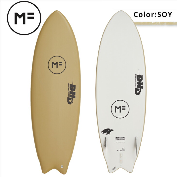 楽天市場】2023年モデル ミックファニング ソフトボード DHD TWIN 5'8