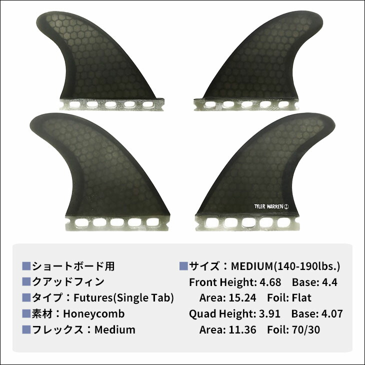 楽天市場】CAPTAIN FIN キャプテンフィン フィン TYLER WARREN QUAD