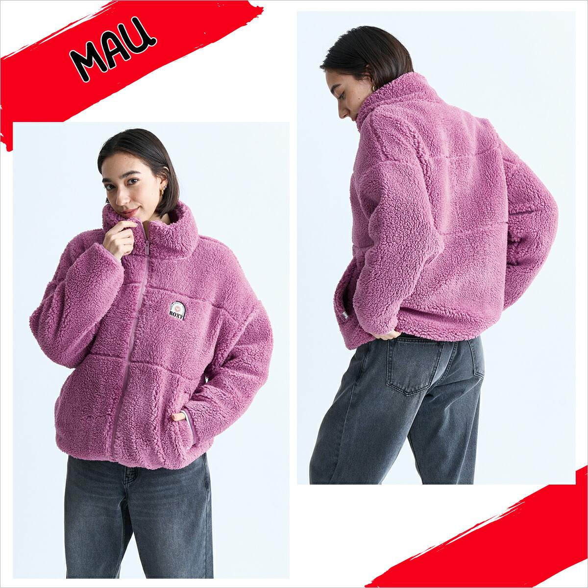 楽天市場】24 ROXY ロキシー ジャケット BETTER THAN THE SUN ボア 撥