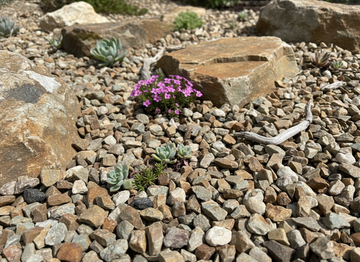 楽天市場】砂利 茶色 ブラウン ミックス 庭 ドライガーデン 石