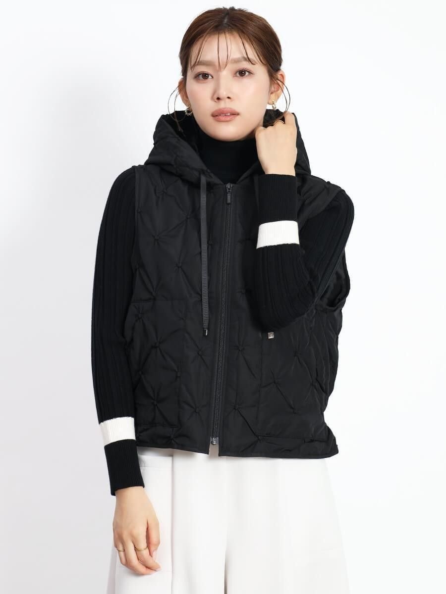 Vin｜ドットキルティングジップベスト | Rakuten Fashion(楽天