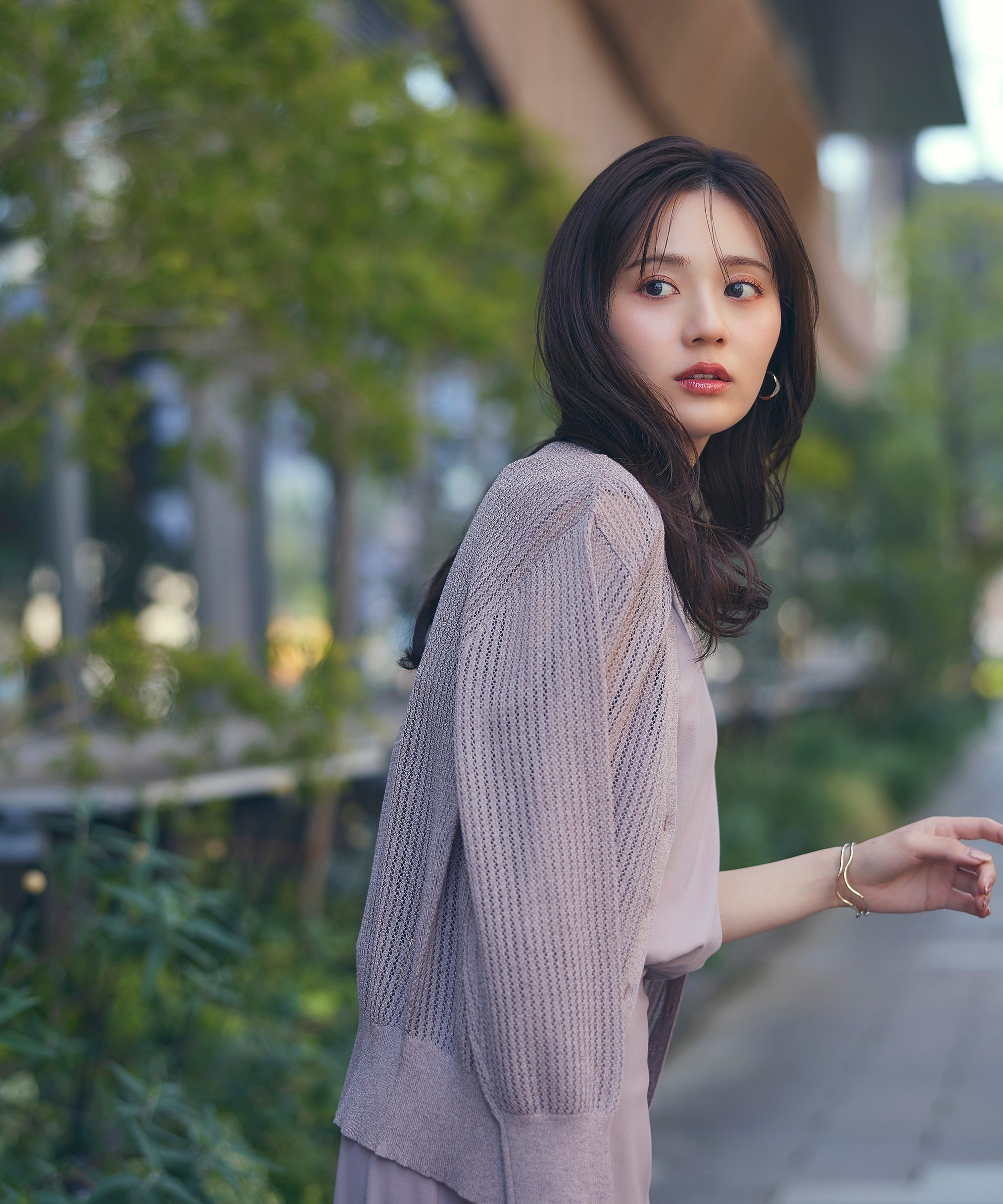 PROPORTION BODY DRESSING｜透かし編みミドルカーディガン | Rakuten