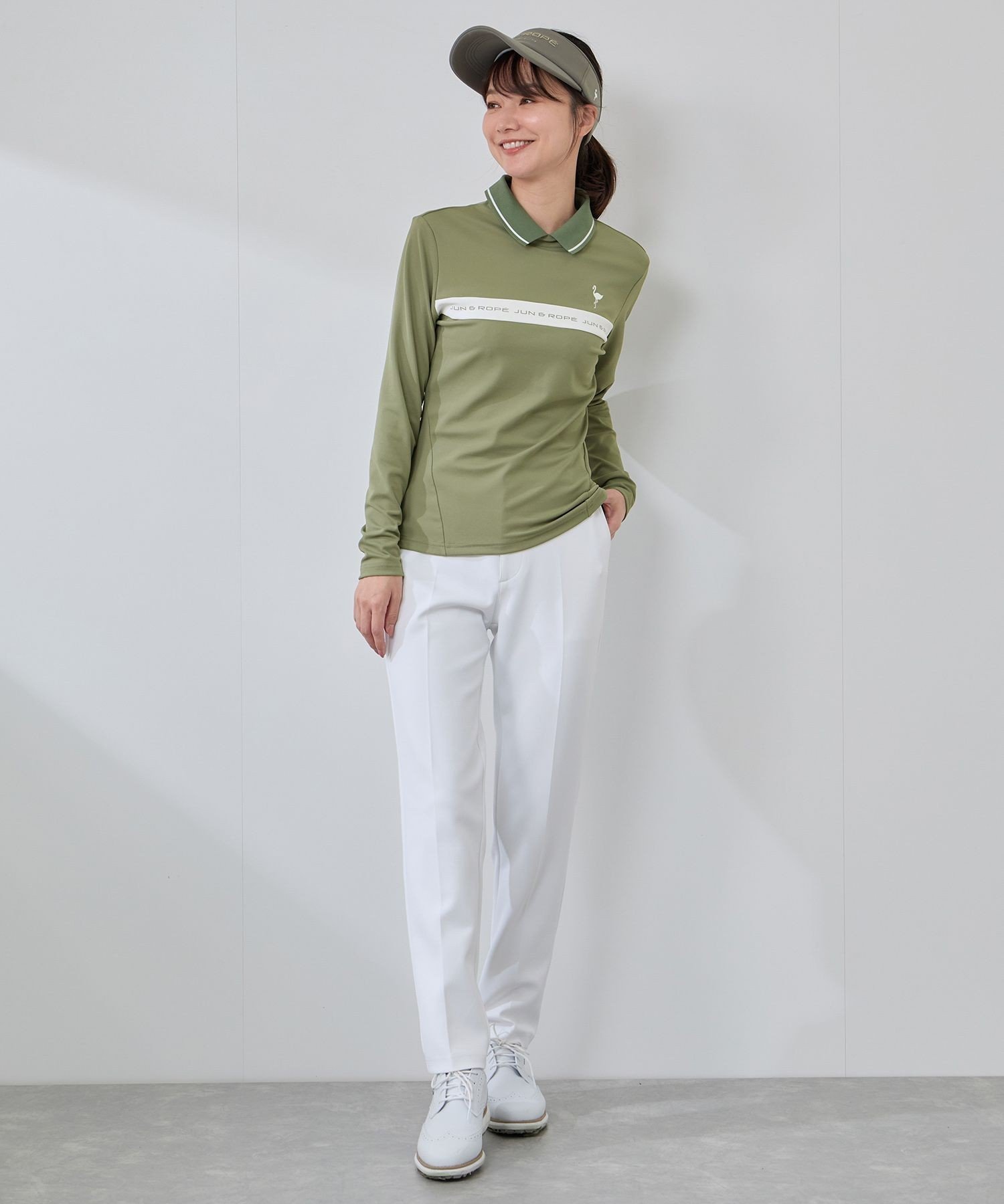 JUN&ROPE'｜ベアスムース 衿付きプルオーバー | Rakuten Fashion(楽天