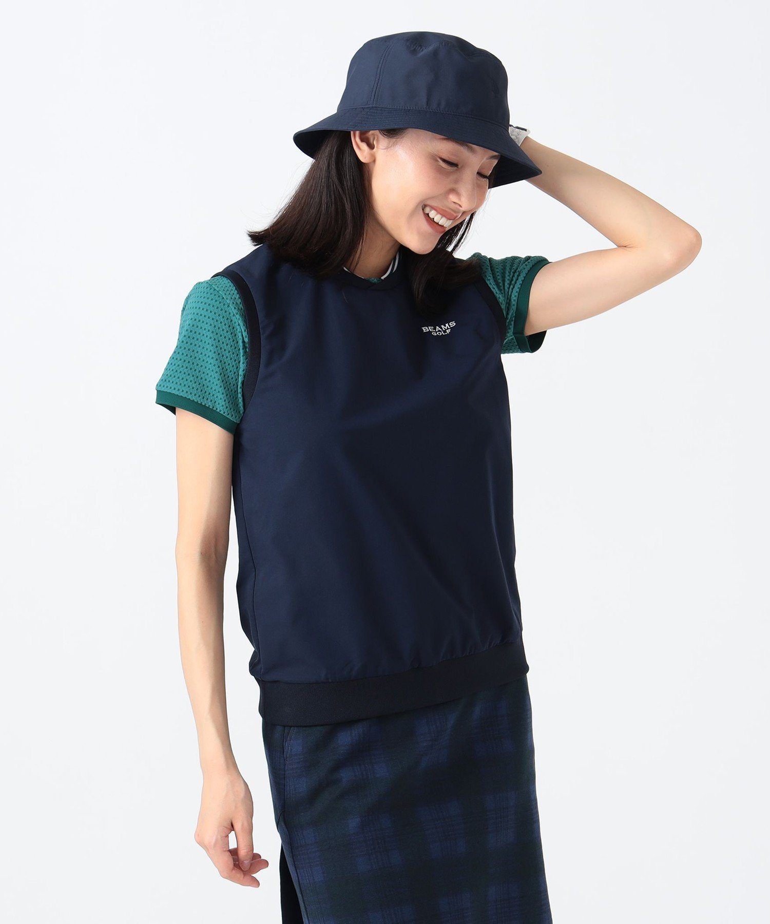 BEAMS OUTLET｜PURPLE LABEL / ストレッチ クロスVネックベスト