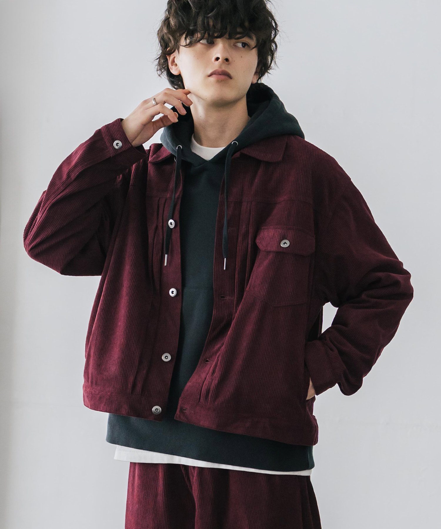 Rocky Monroe｜コーデュロイセットアップ 1stショートジャケット