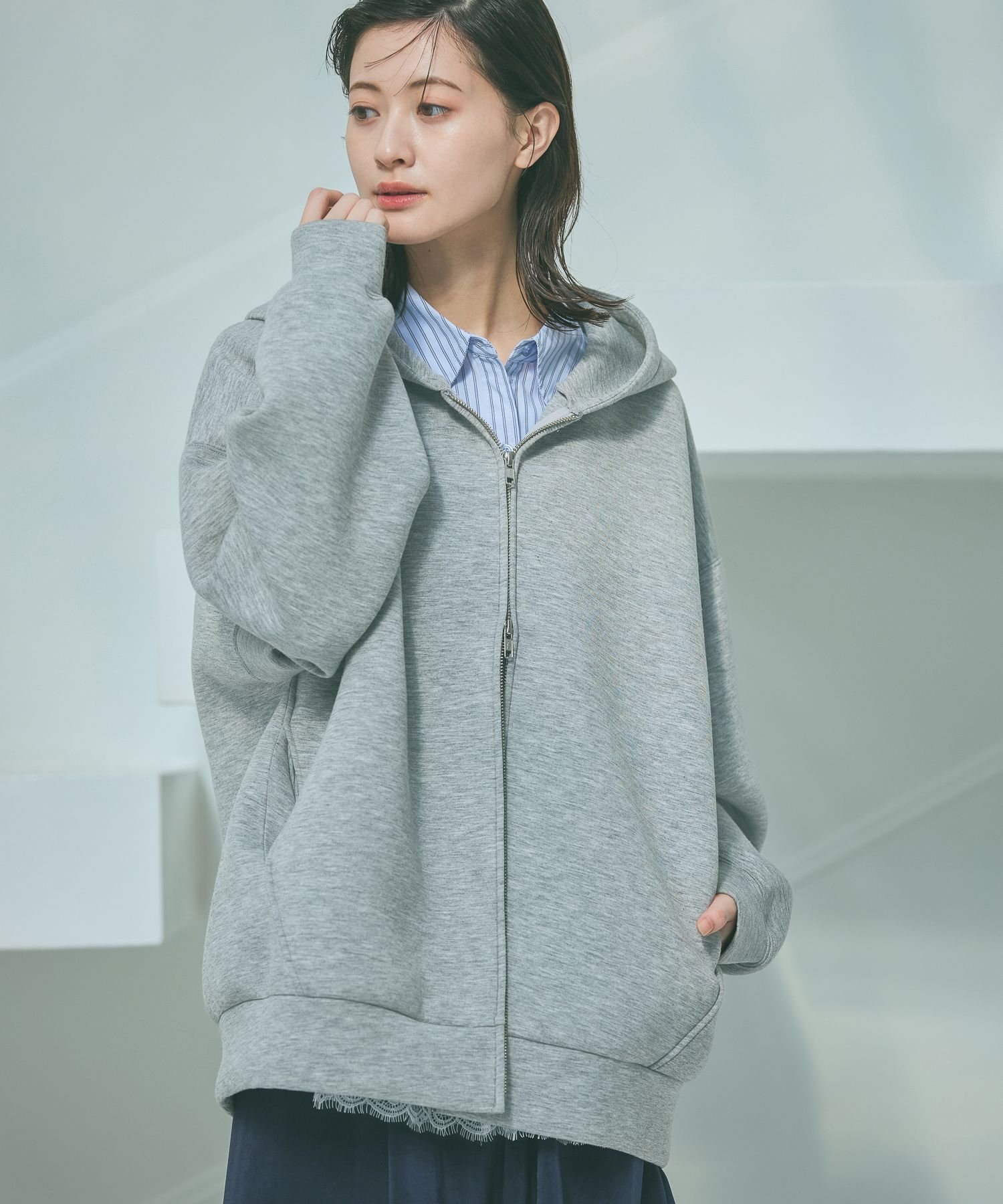 LAKOLE｜ダンボールZIPパーカー | Rakuten Fashion(楽天ファッション