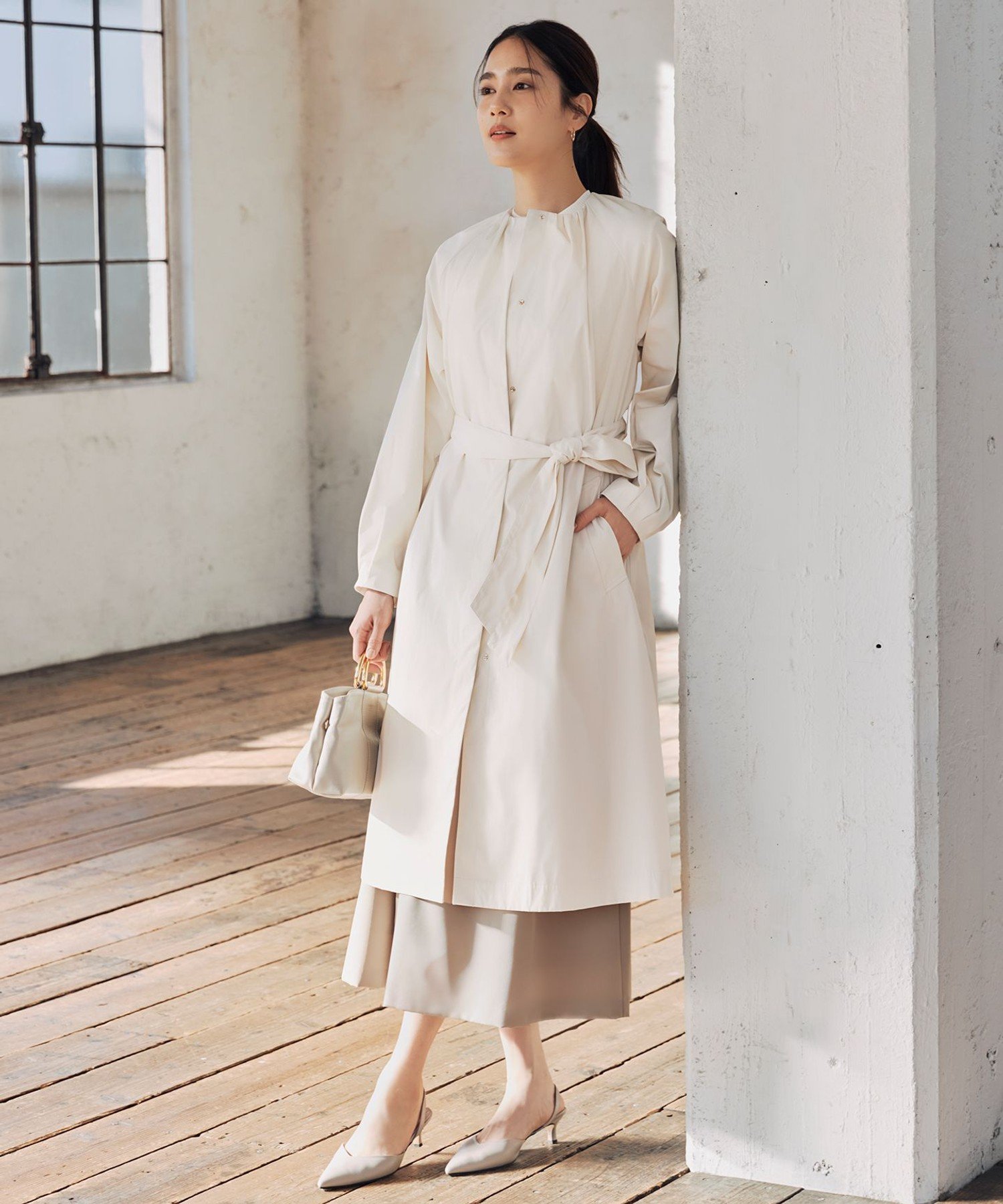 自由区｜【洗える】メモリーノーカラー コート | Rakuten Fashion(楽天