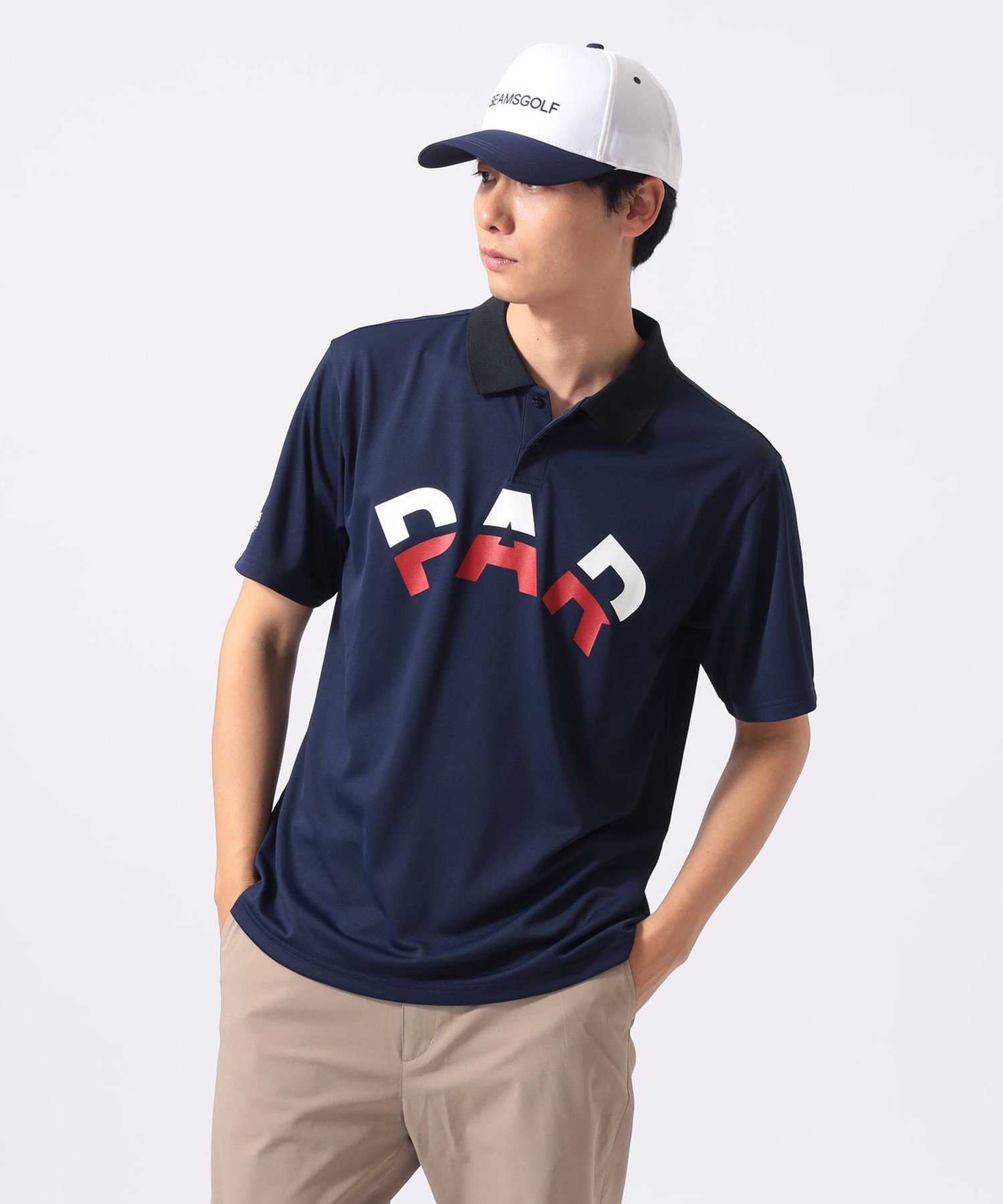 BEAMS GOLF｜ORANGE LABEL / PARロゴ ポロシャツ(吸水速乾・UVカット