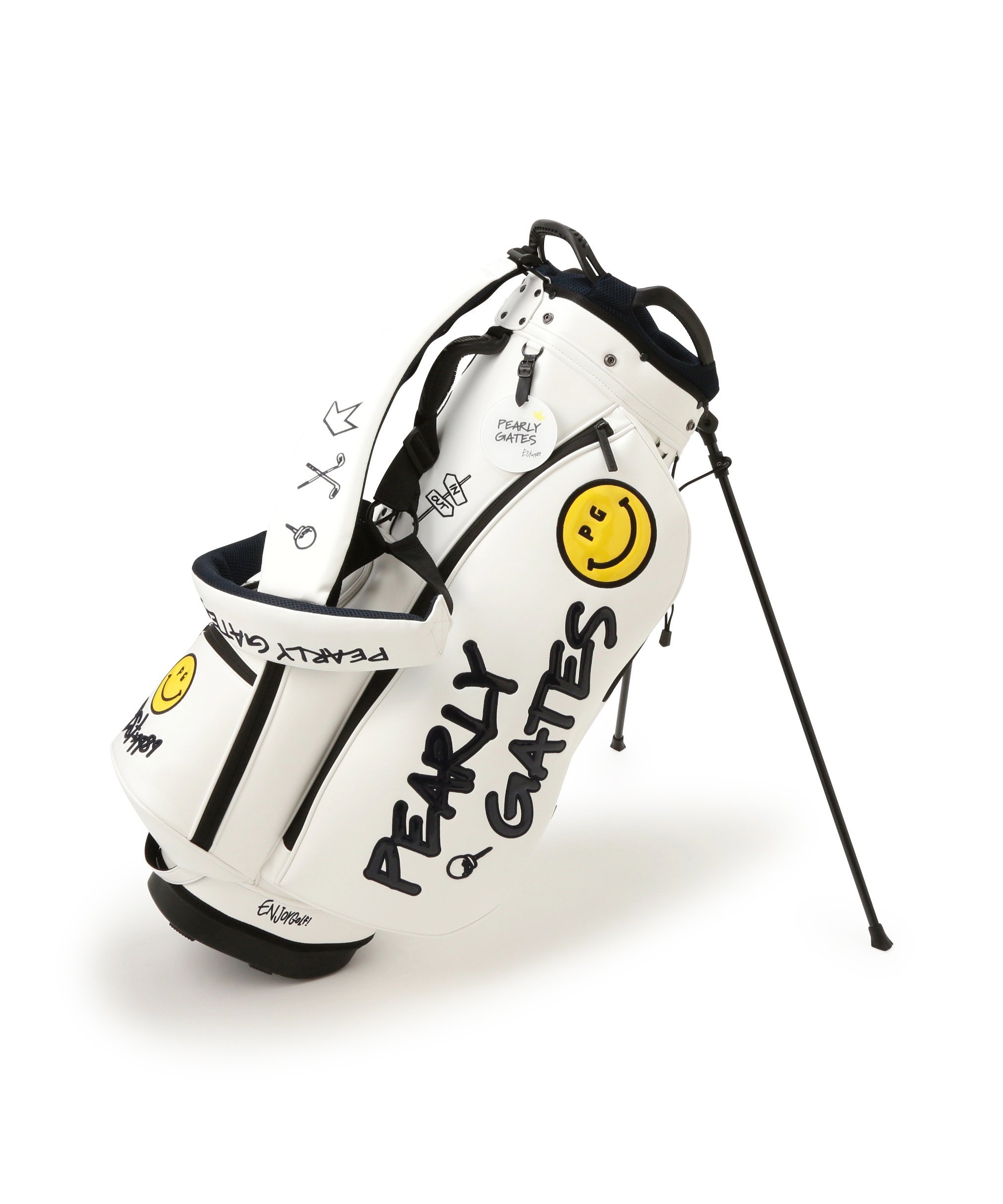 楽天市場】パーリーゲイツ キャディバッグ（カラーホワイト）の通販
