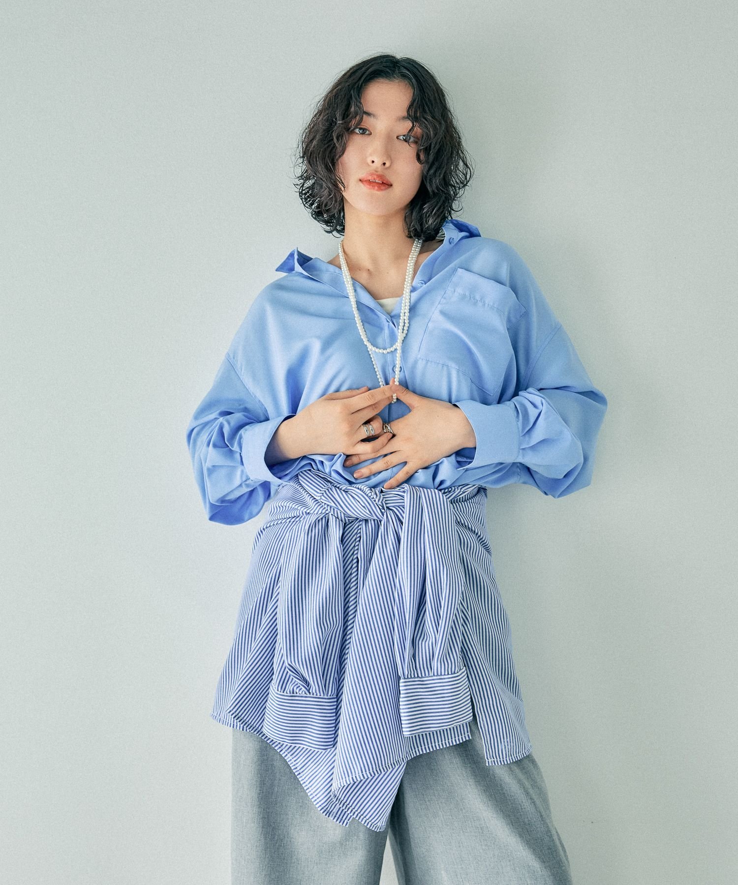 LEPSIM｜サラキレポンチョ長袖シャツ | Rakuten Fashion(楽天