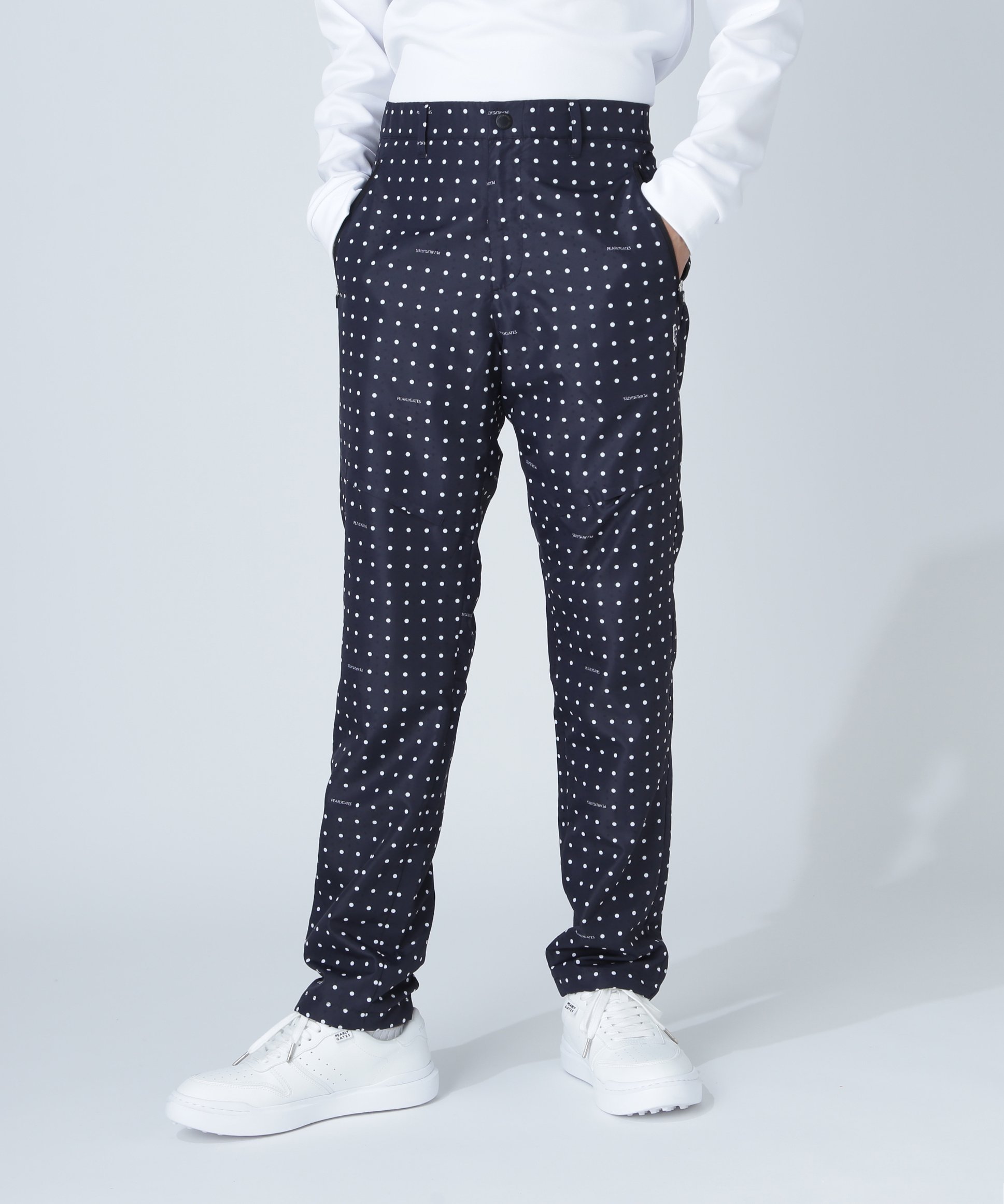 PEARLY GATES｜タフレックス×サーモトロンパンツ <ミニドット柄