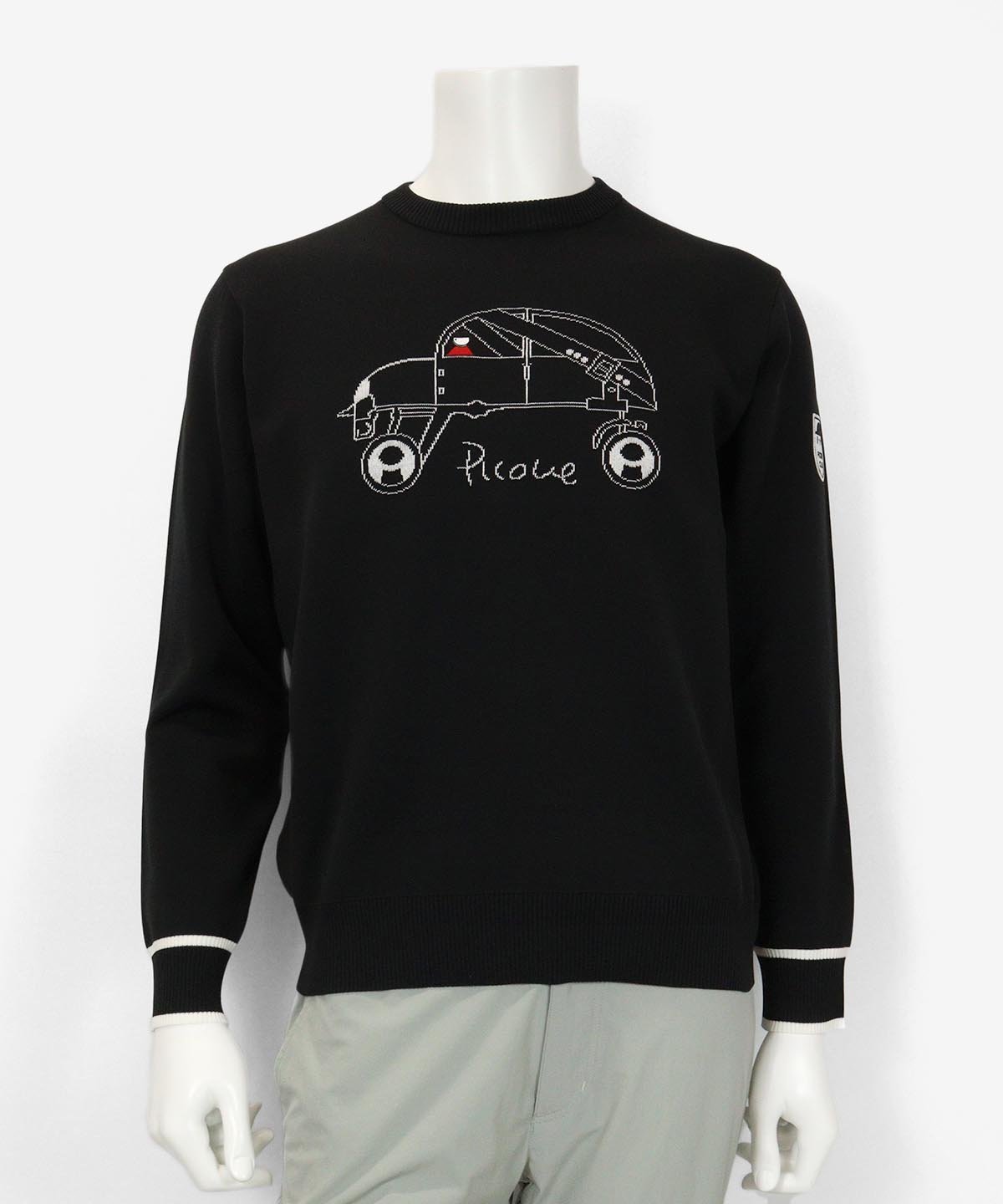 Picone Club｜【メンズ】コットン混車柄ニット | Rakuten Fashion(楽天