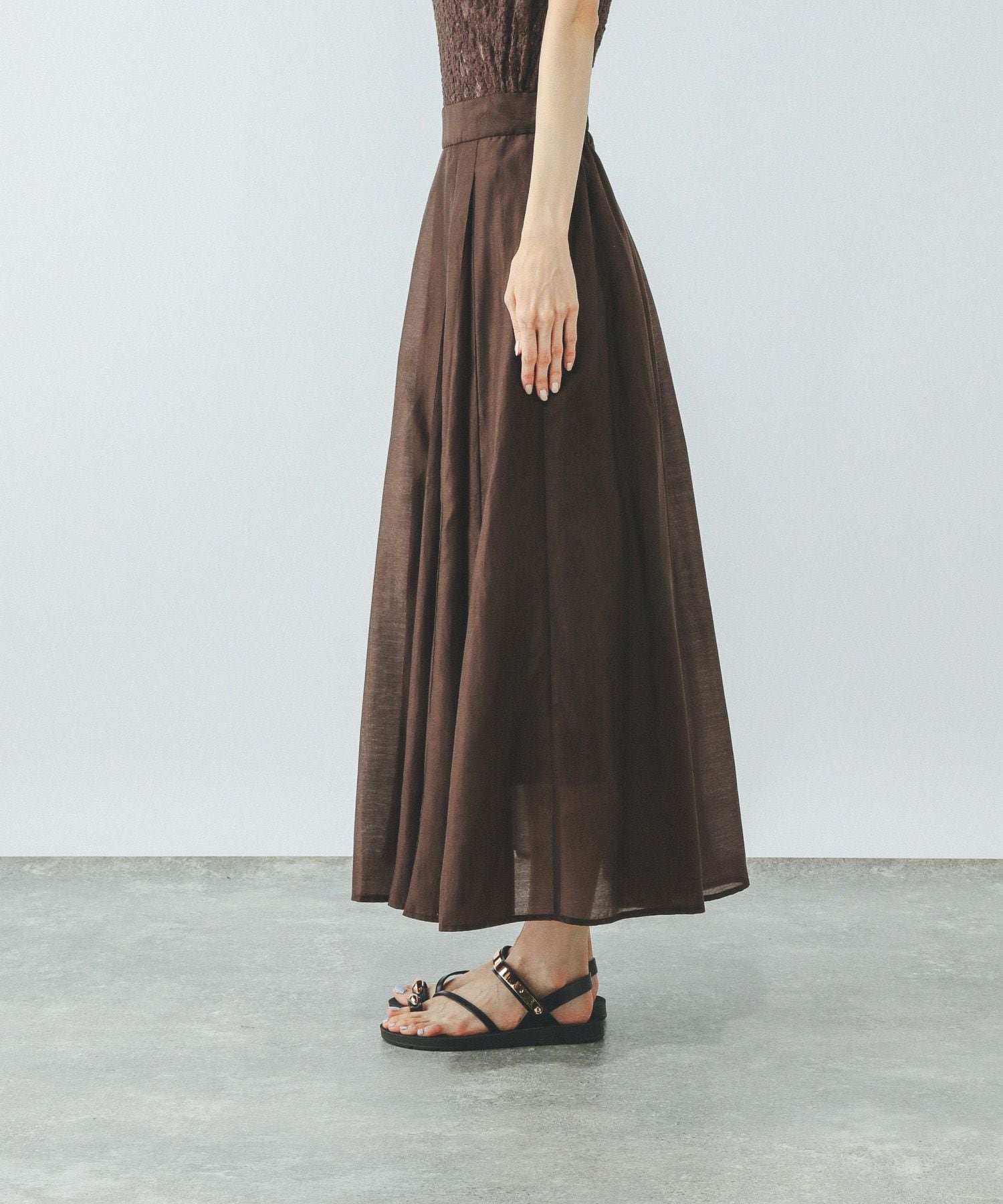 GLOBAL WORK｜シアータックフレアスカート/571416 | Rakuten Fashion