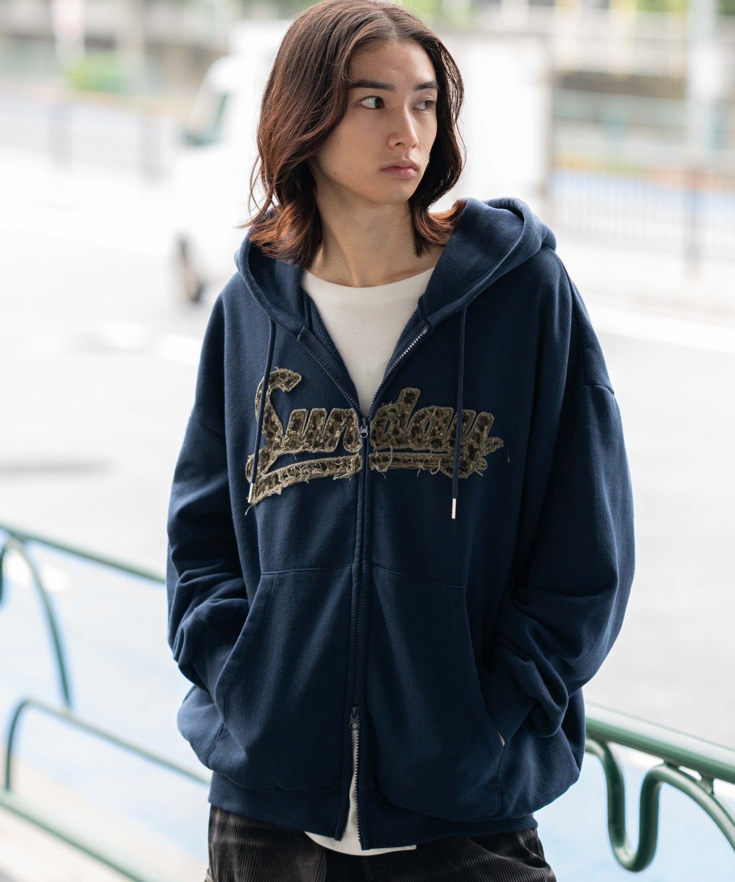 WEGO｜レオパードワッペンダブルZIPパーカー | Rakuten Fashion(楽天