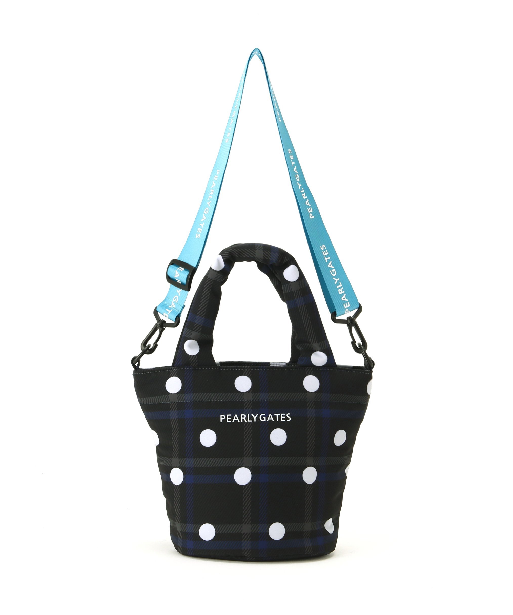 PEARLY GATES｜チェック×ドット柄中綿カートバッグ (UNISEX) | Rakuten