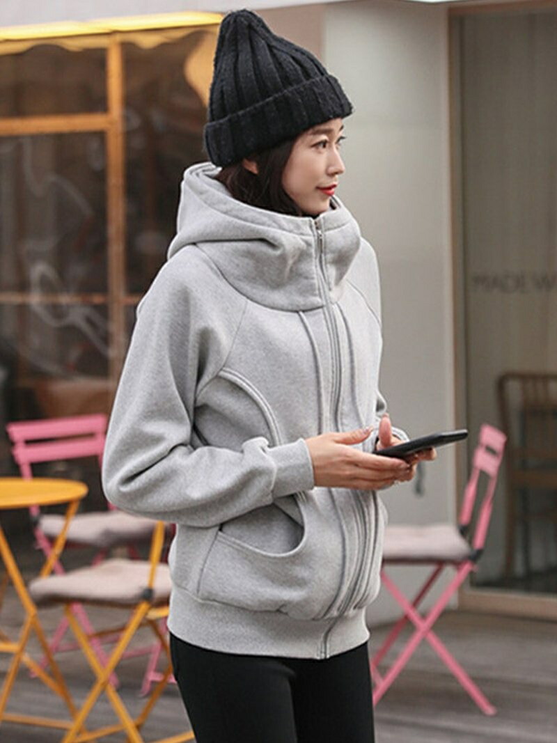 SLENDER｜裏起毛ボリュームネックジップパーカー | Rakuten Fashion