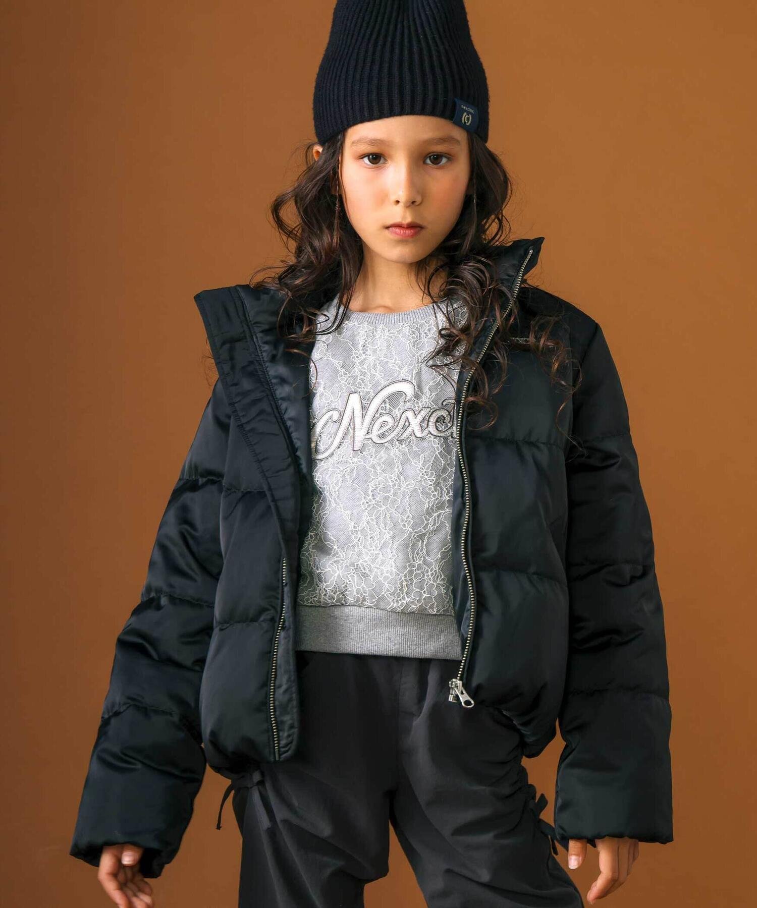 BEBE ONLINE STORE｜ハートロゴタフタダウン(110~150cm) | Rakuten