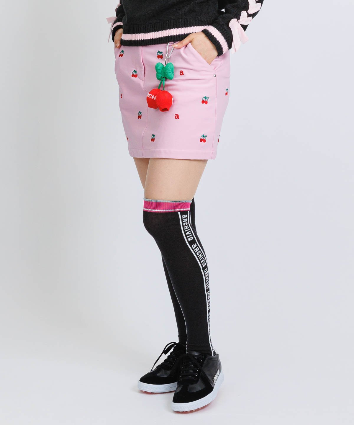 archivio｜【アルチビオ公式】バイカラーサイドロゴハイソックス