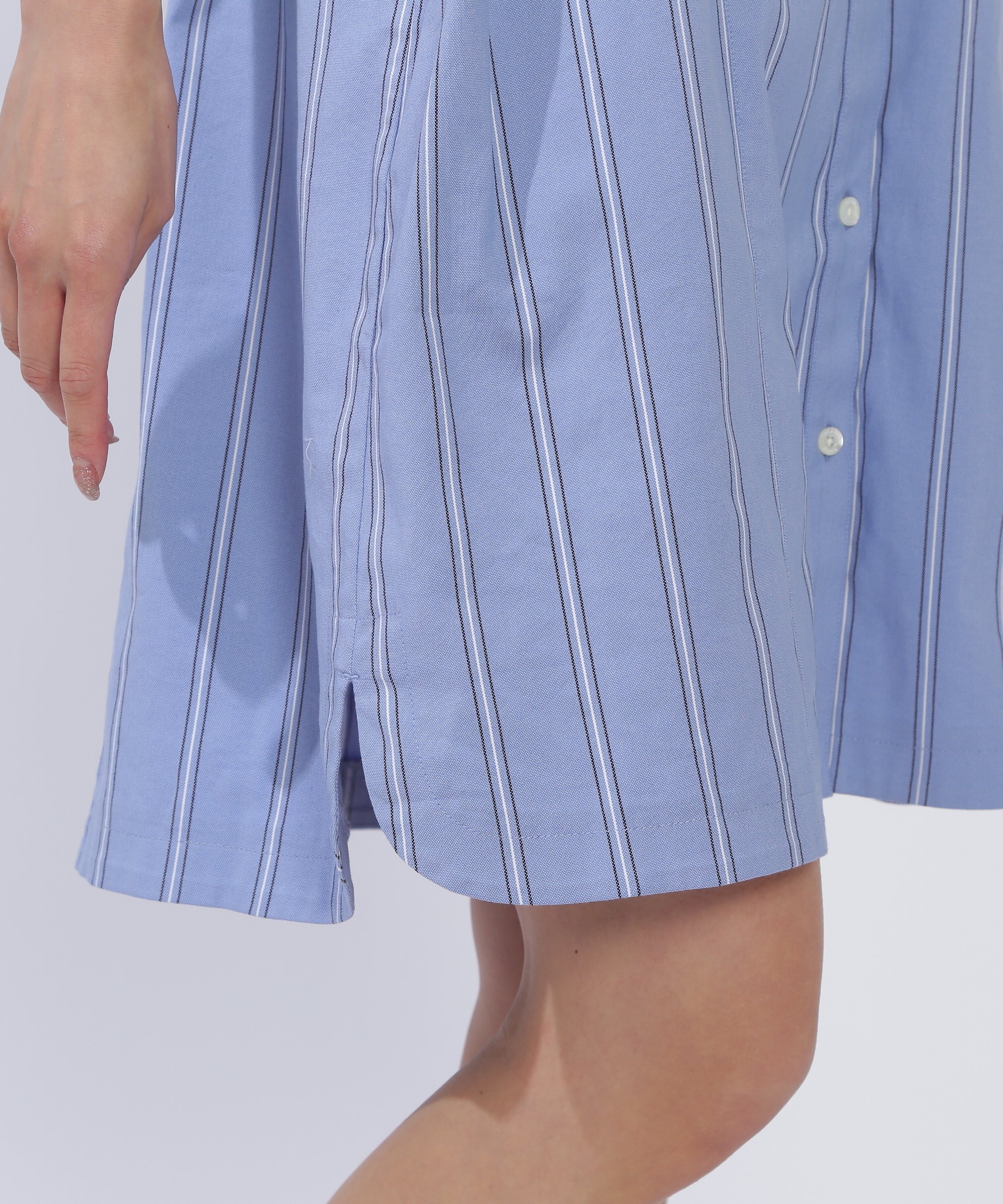 PEARLY GATES ストライプ ポロワンピース PEARLY PEARLY GATES