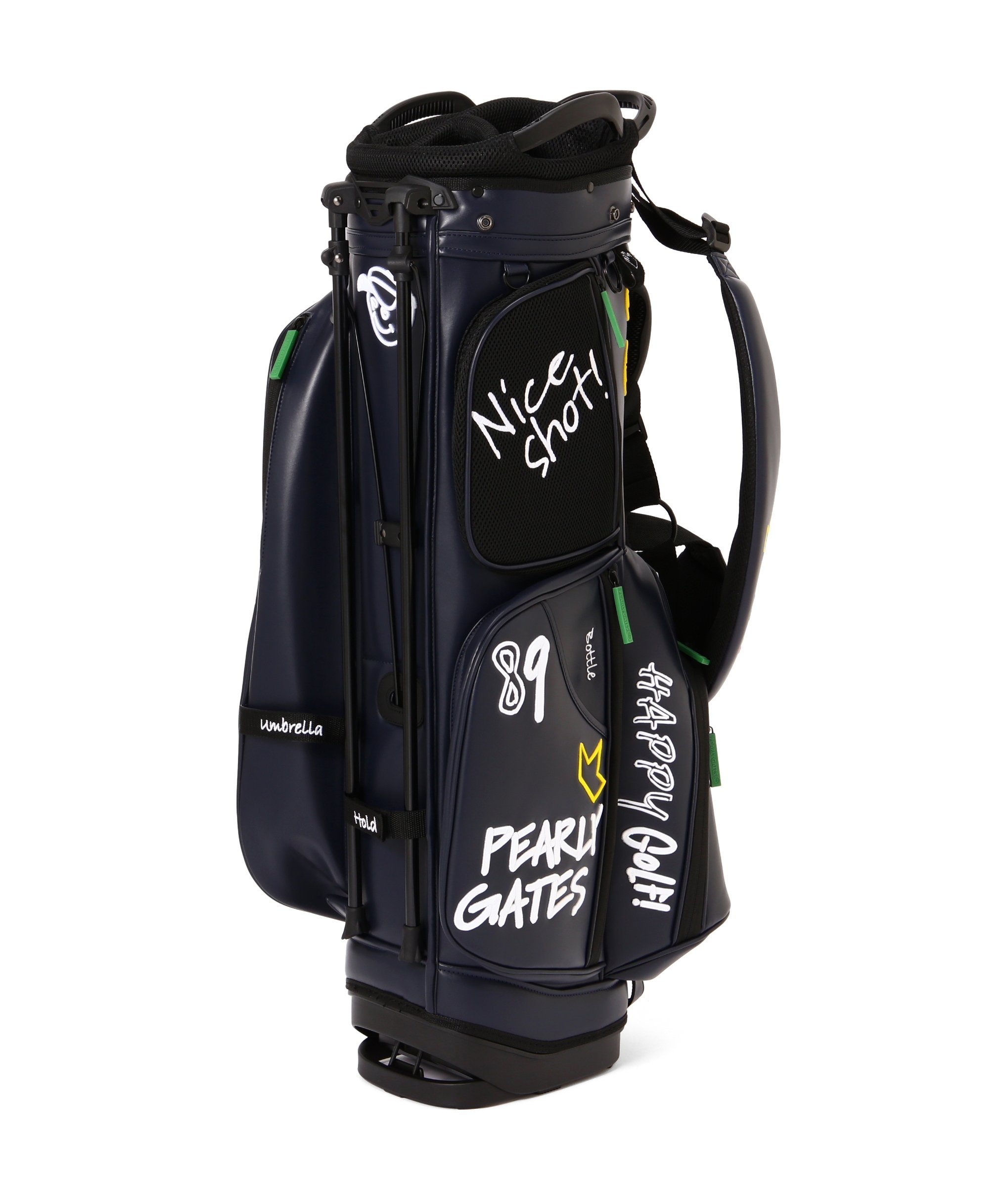 PEARLY GATES｜NICO 合皮スタンド式キャディバッグ (46インチ対応