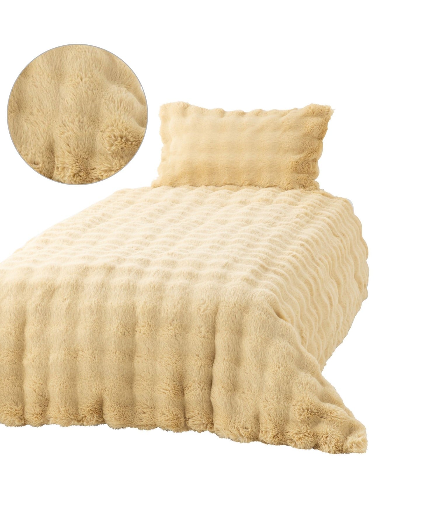 Francfranc｜あったか寝具 もふもふ ポコモコファー 掛け布団カバー