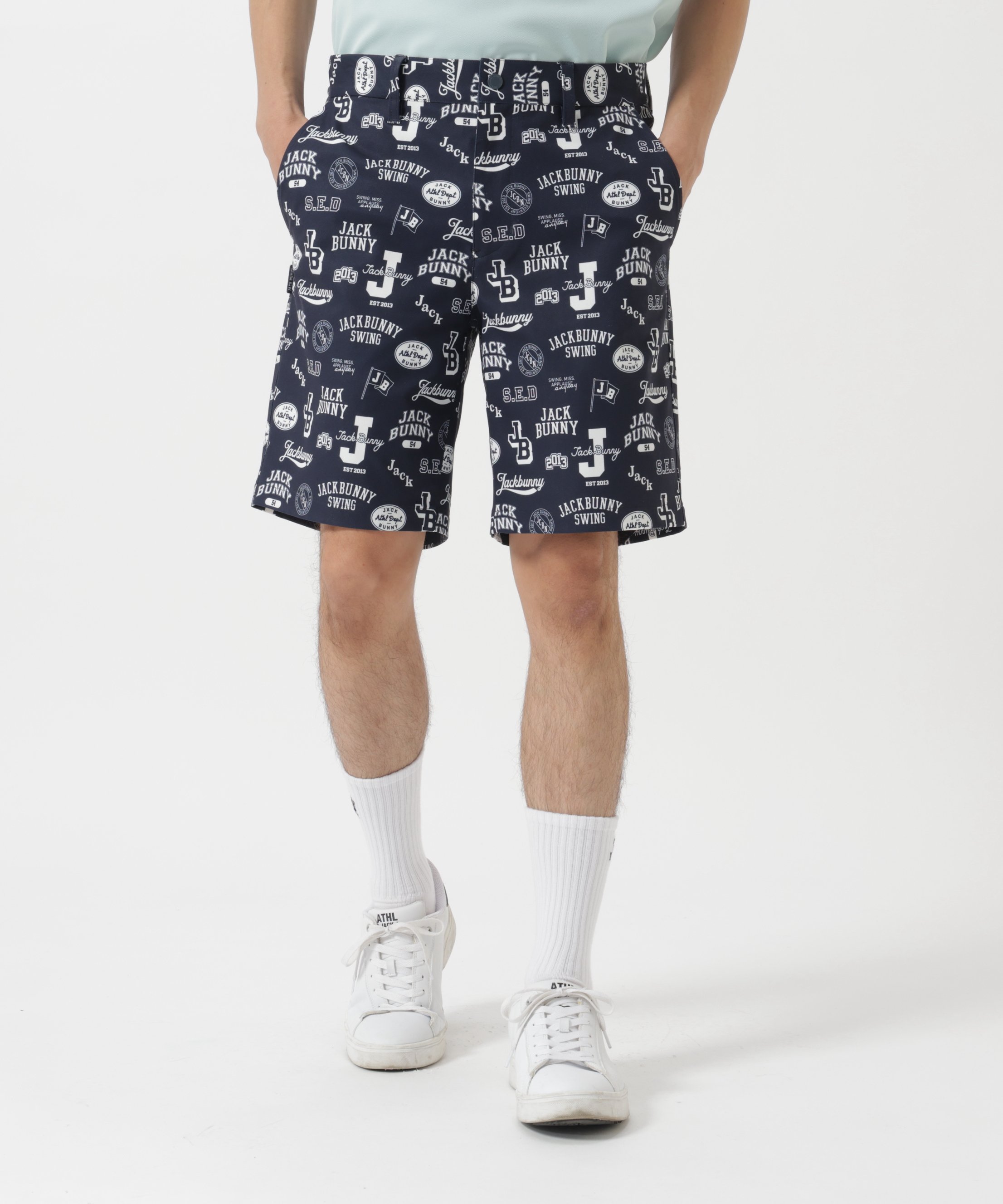 Jack Bunny!!｜PEストレッチロゴプリントショートパンツ | Rakuten