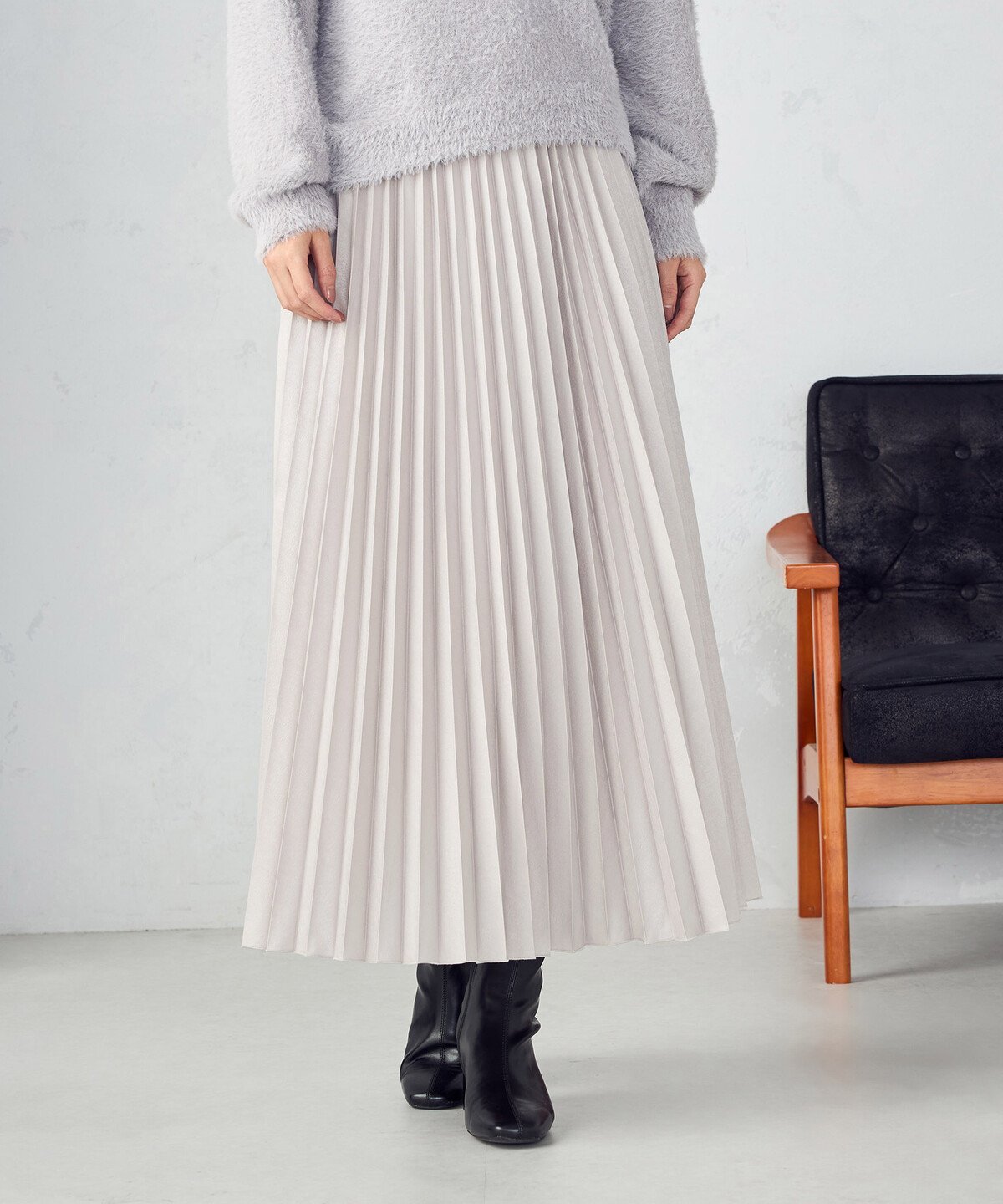 COMME CA ISM｜エンボス加工プリーツスカート | Rakuten Fashion(楽天