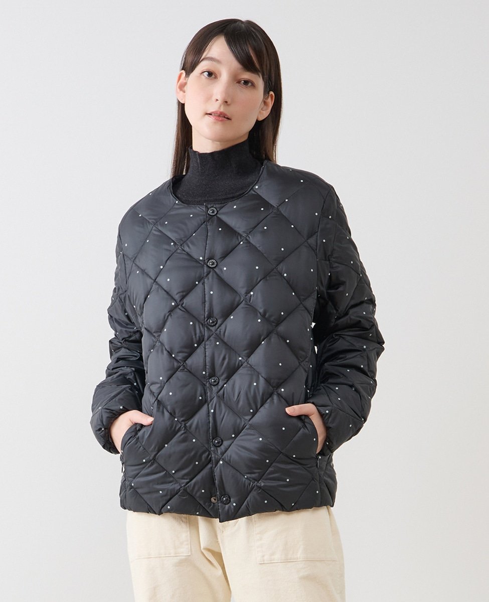 楽天市場】ダウンジャケット（柄ドット・水玉）（レディース