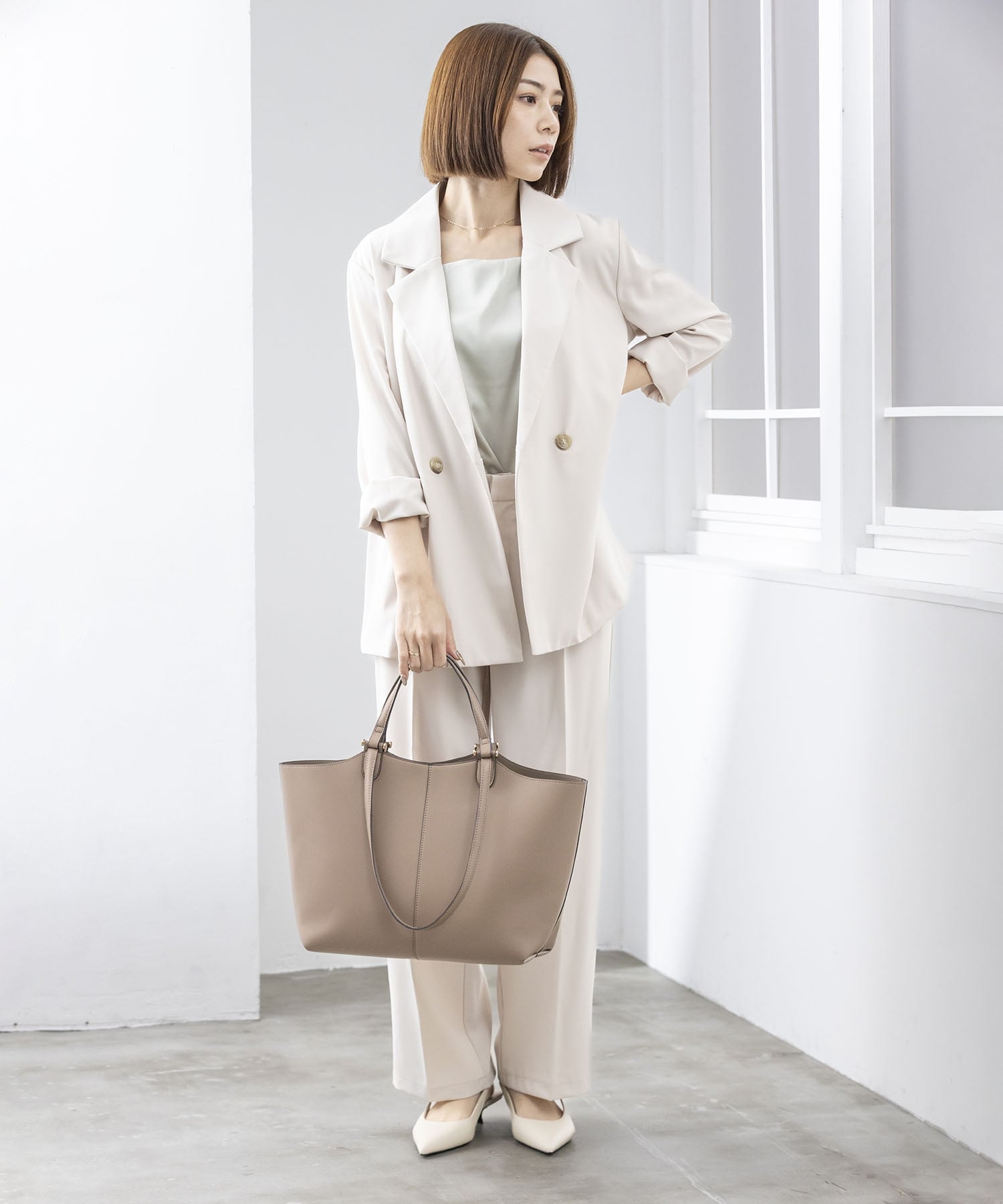 Trysil｜【シーズンレス/お仕事/軽量】LILAC / ダブルハンドルA4トート