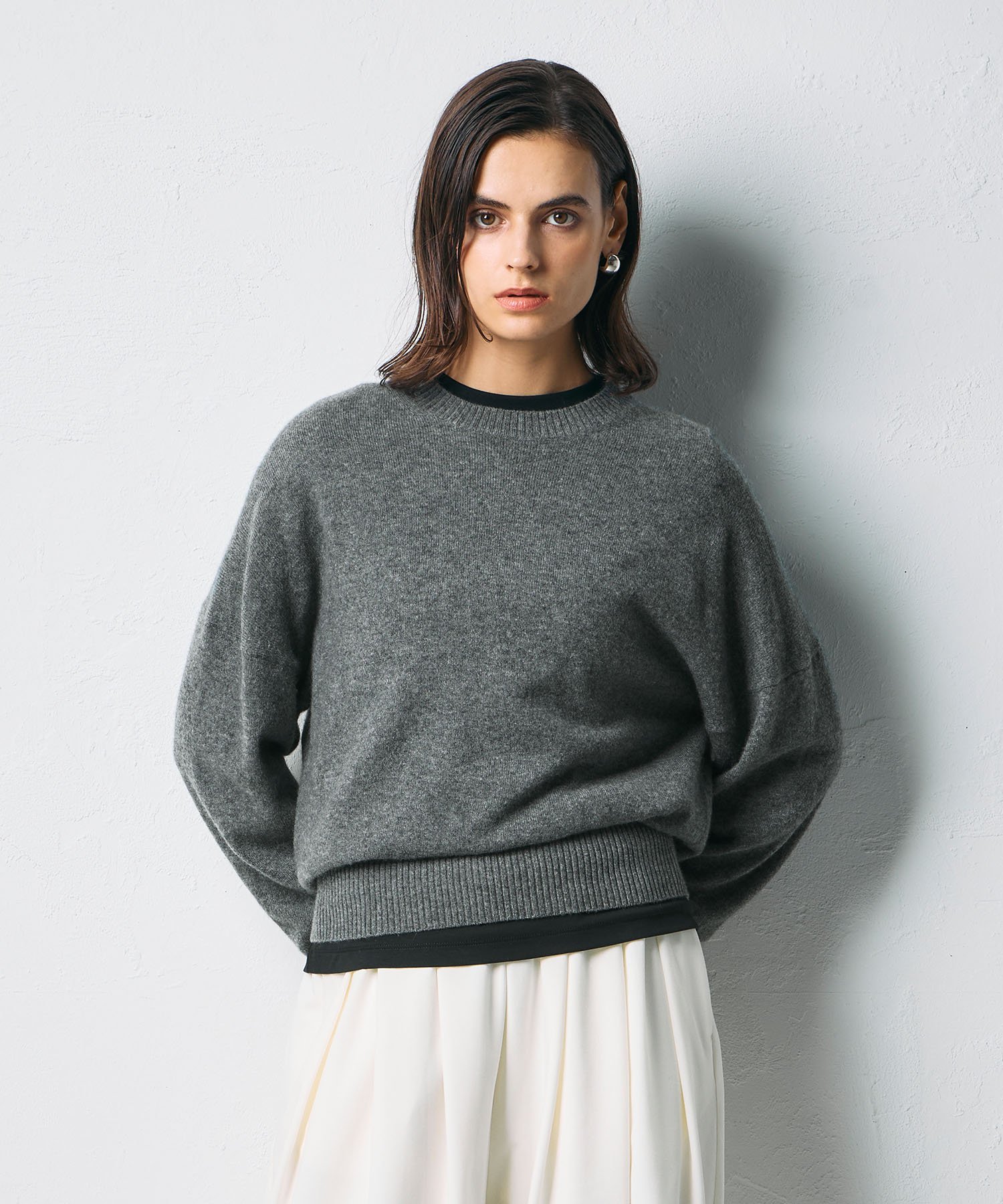 N.O.R.C｜【CASHMERE100%】カシミヤクルーネックニット | Rakuten