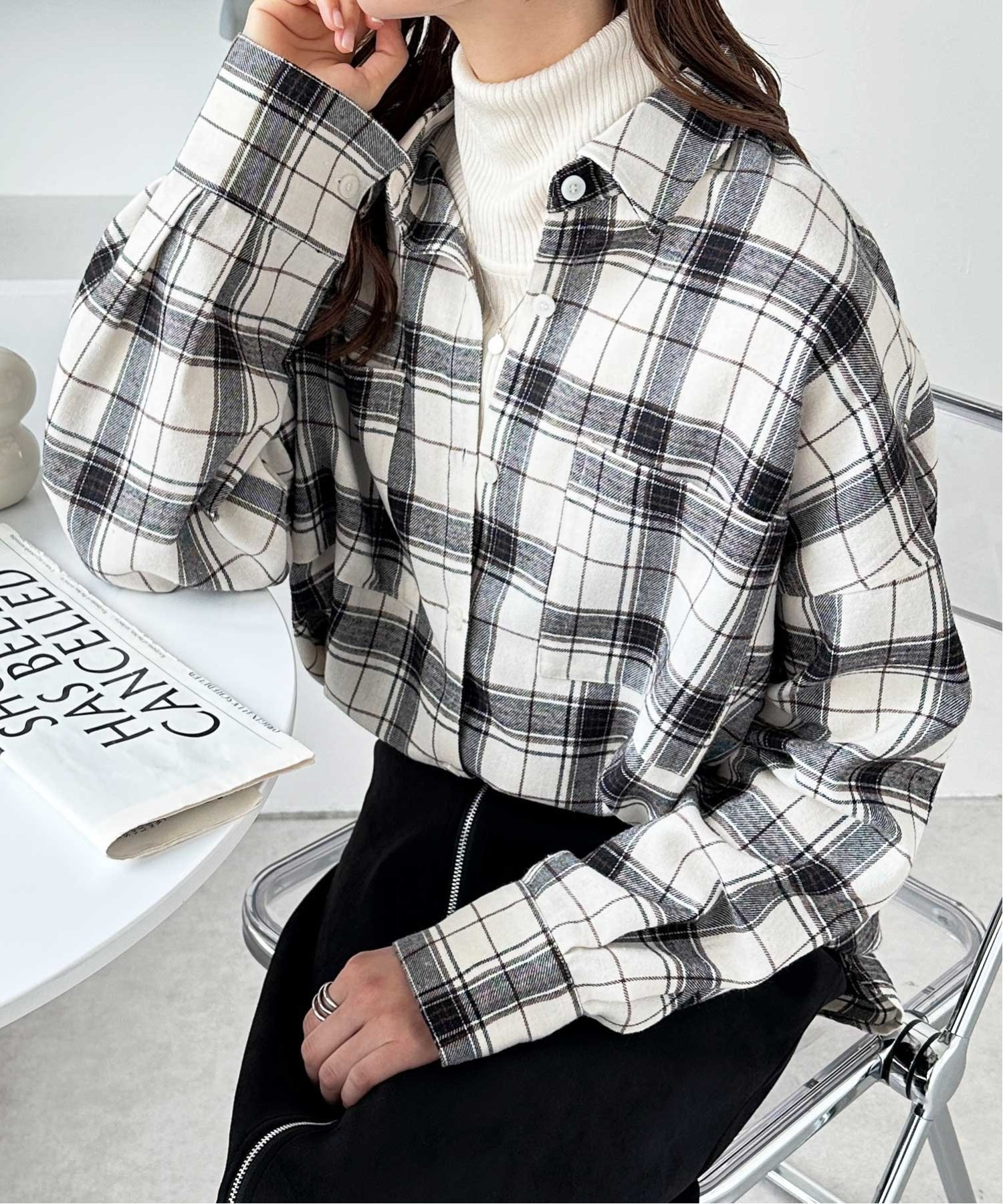 GeeRA｜チェックロングシャツ | Rakuten Fashion(楽天ファッション／旧