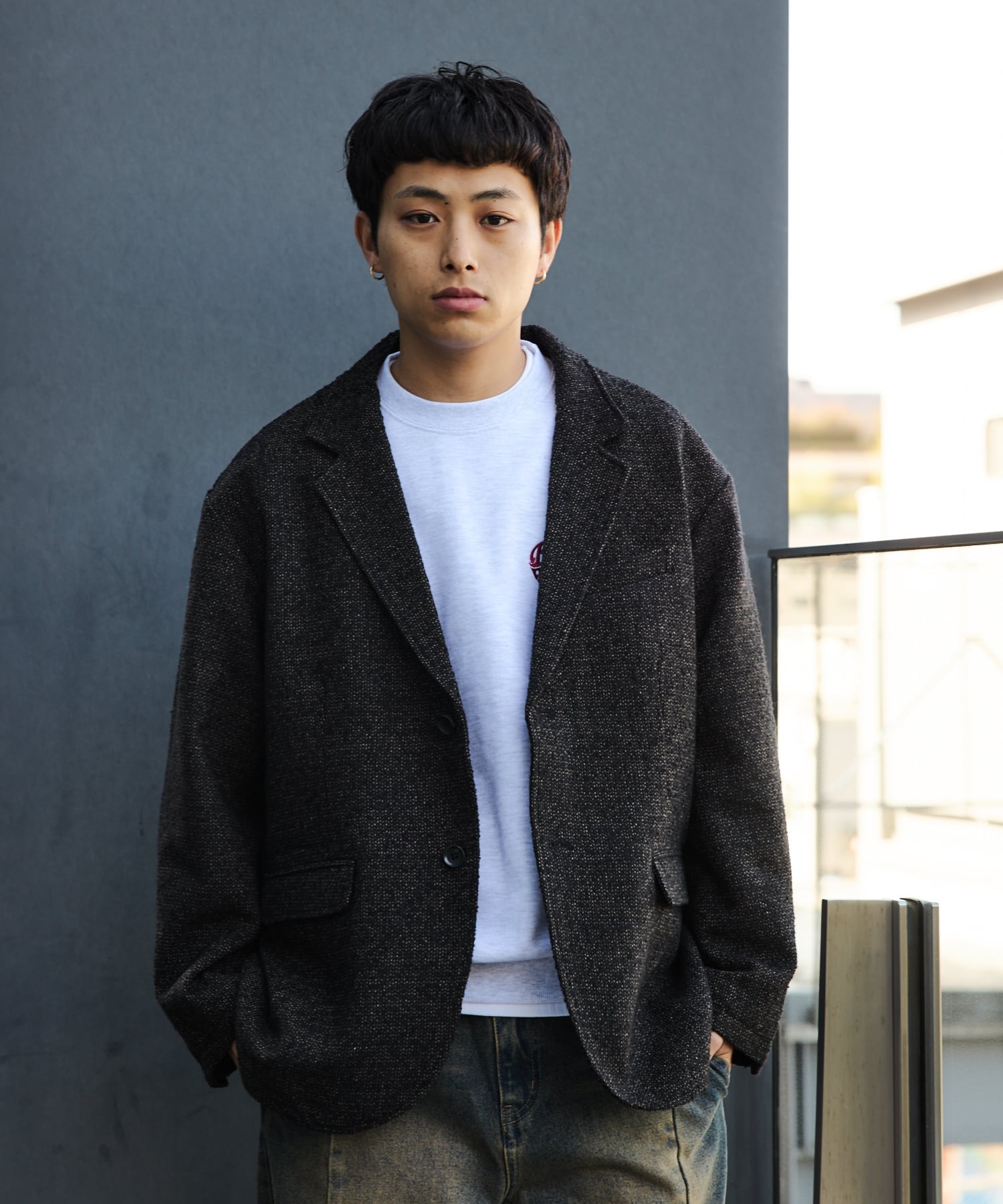 BEAMS HEART｜ルーズフィット ツイード ジャケット | Rakuten Fashion