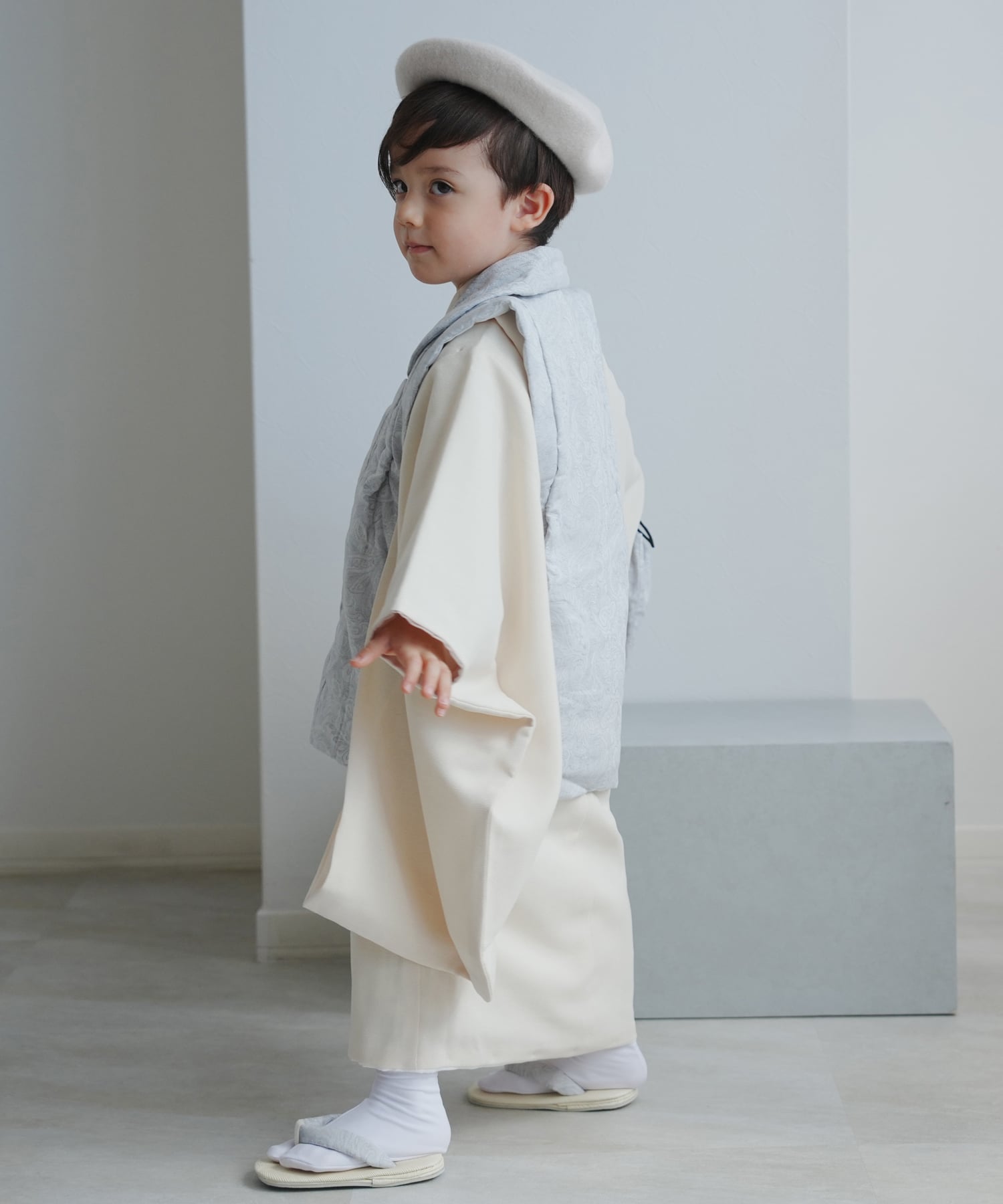 utatane｜ひよこ商店 七五三 3歳 被布コート 着物 セット 男の子 三歳