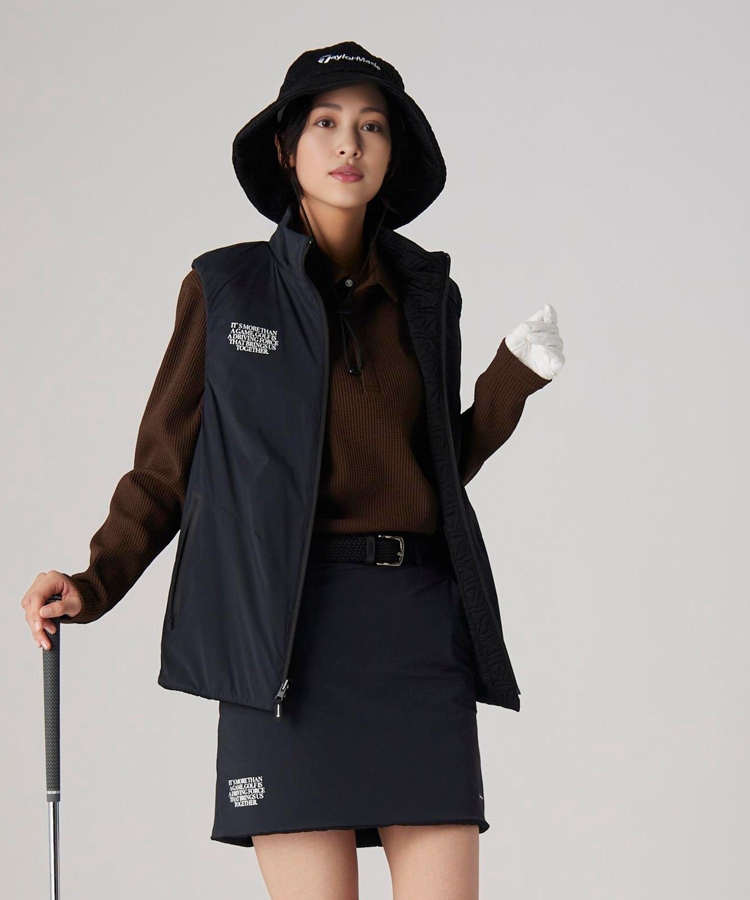 ダ*ヂ様 TAYLORMADE ネイビー キルティング ベスト Ｌ THREE FIFTY STANDARD サーモライトのキルティングベスト〈ネイビー