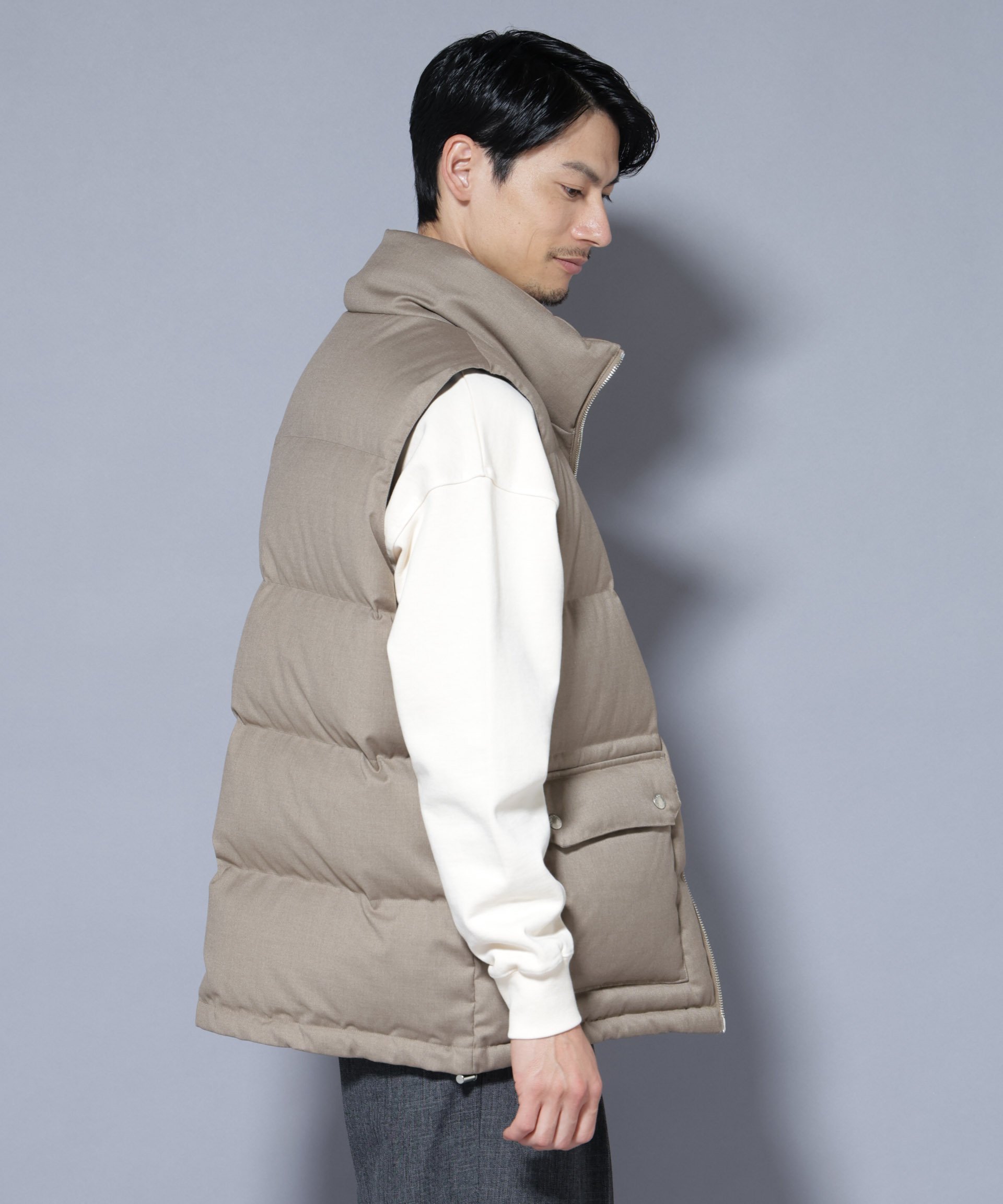 NANO universe｜DELEGANTE エアリーサキソニー/グレンチェックTAION