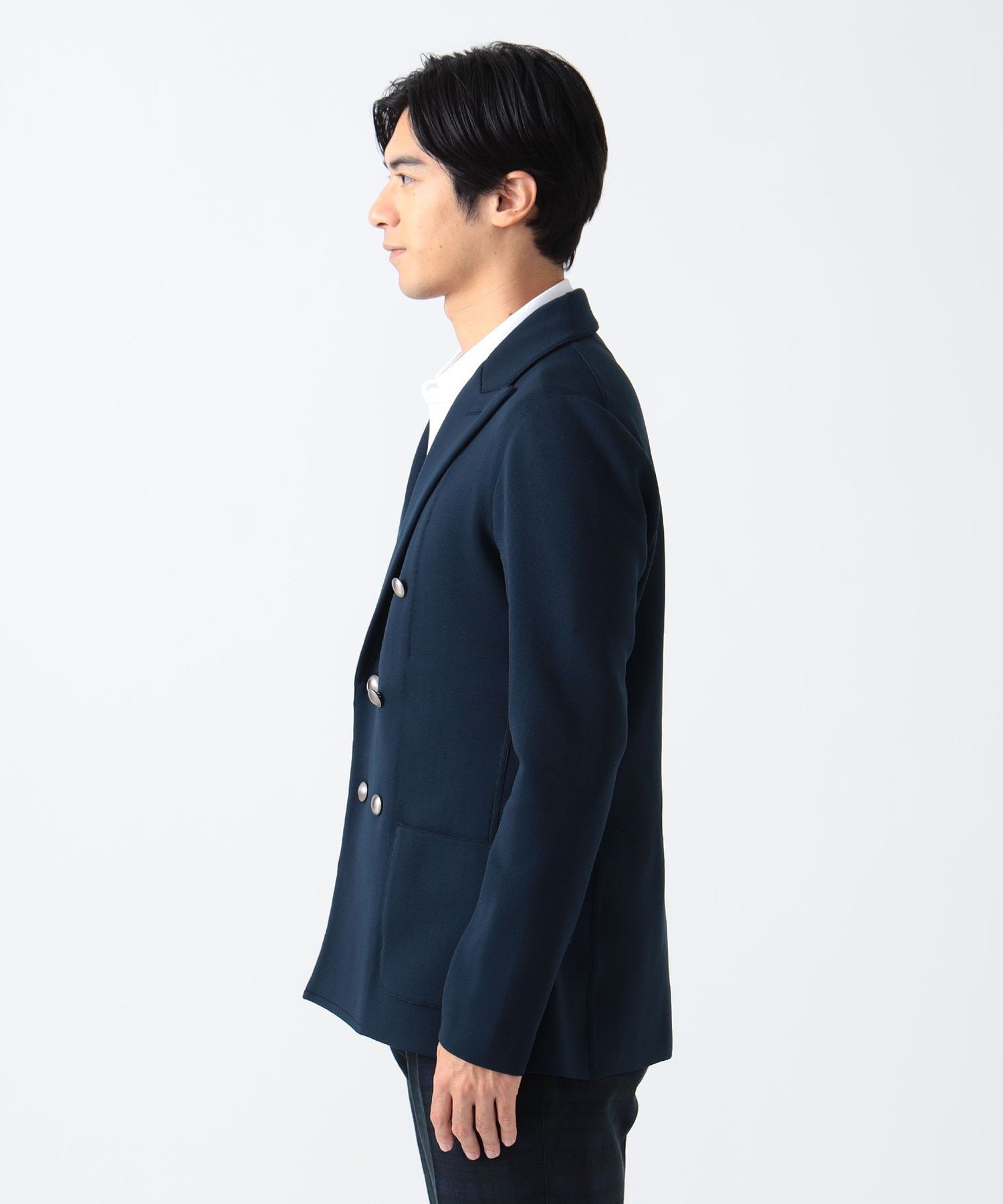 BEAMS GOLF｜PURPLE LABEL / ミラノリブ ニット ダブルジャケット