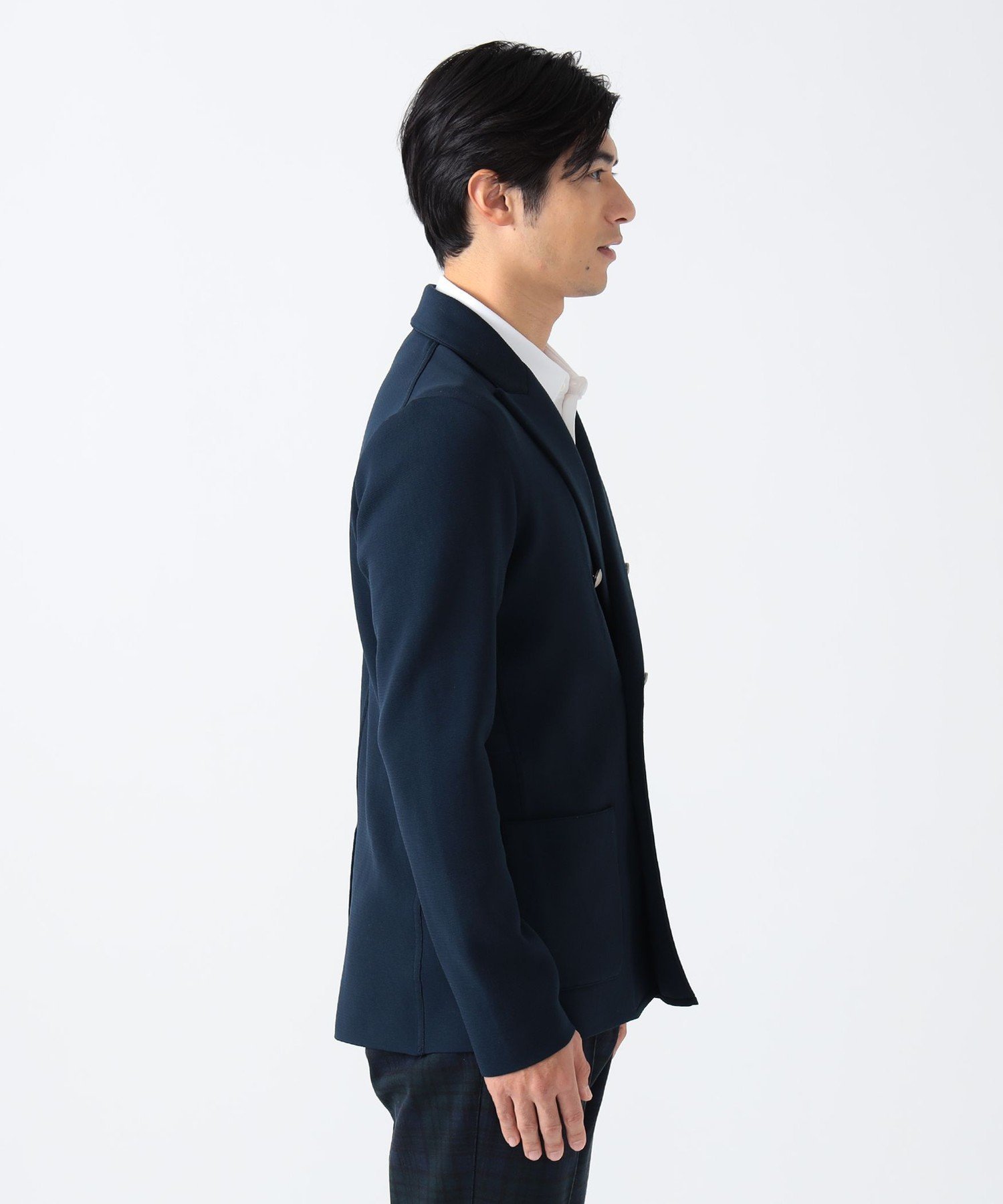 BEAMS GOLF｜PURPLE LABEL / ミラノリブ ニット ダブルジャケット